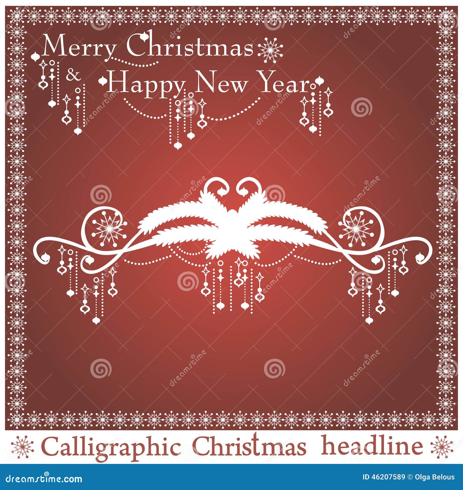 Vector Christmas headlines stock vector. Illustration of gift - 46207589