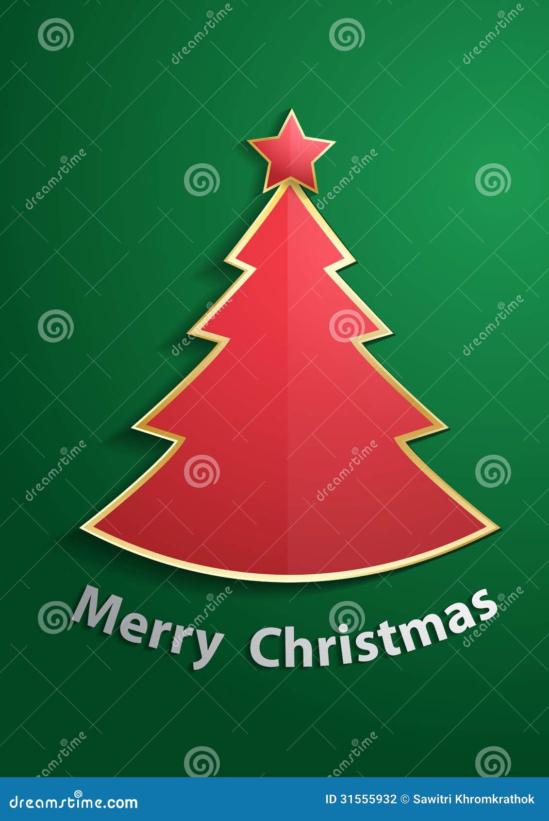 Vector Christmas Tree Design Stock Photography - Image 