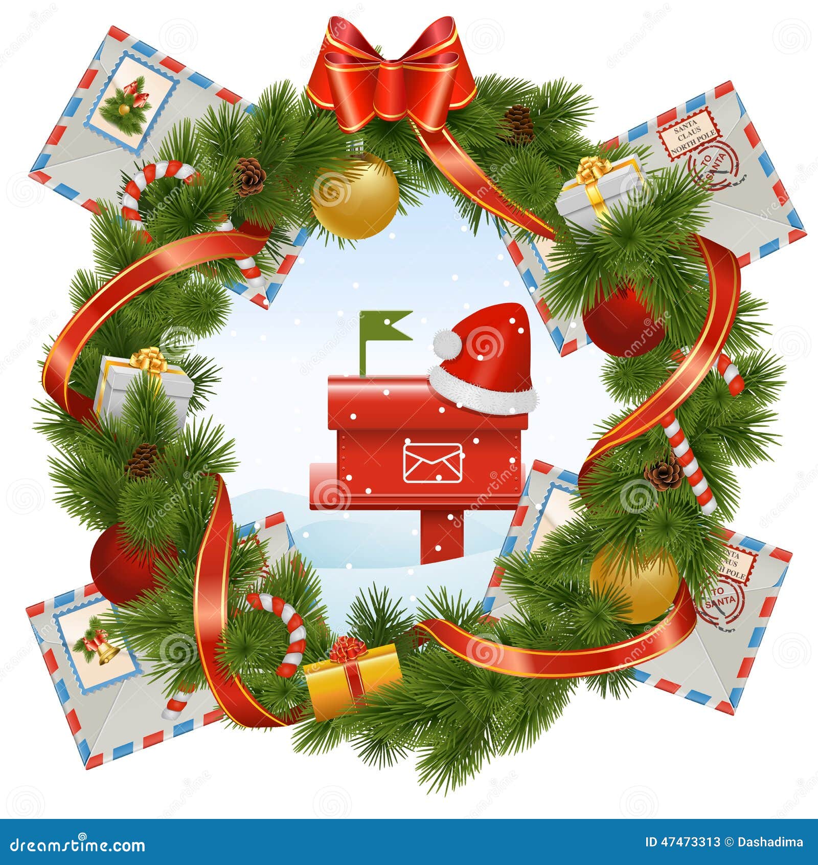 https://thumbs.dreamstime.com/z/vector-christmas-wreath-mailbox-isolated-white-background-47473313.jpg