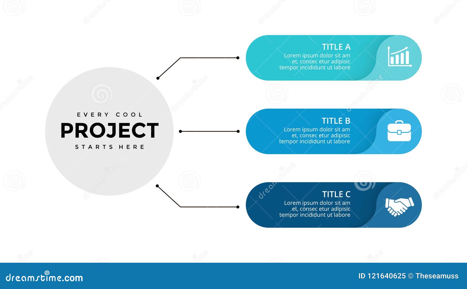 Vector Circle Arrows Infographic Cycle Diagram Labels Graph Stickers Presentation Chart