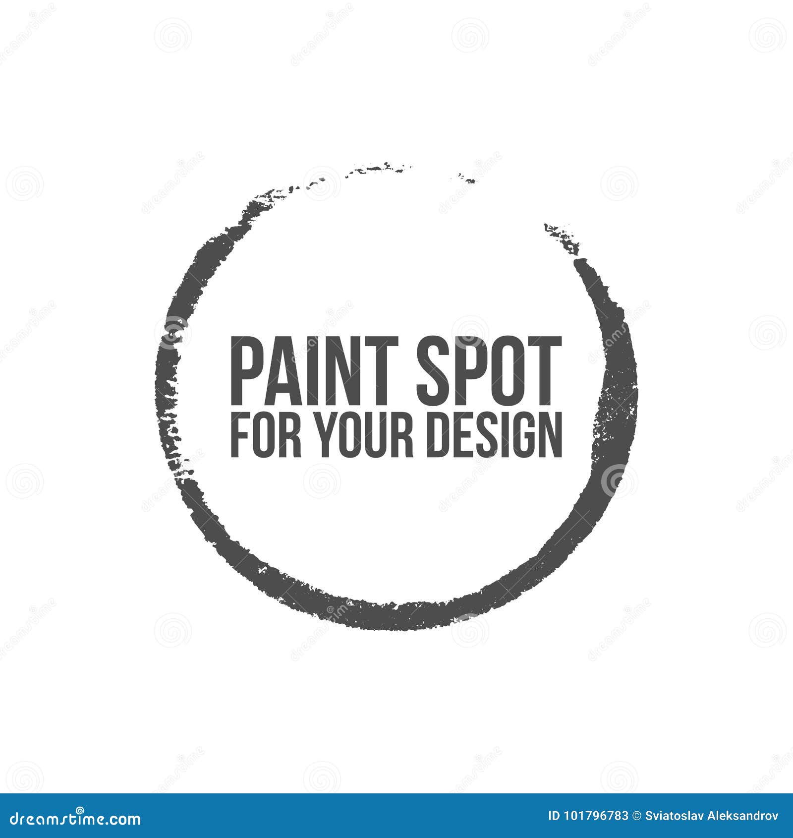 Vector circle Paint Spot stock vector. Illustration of ...