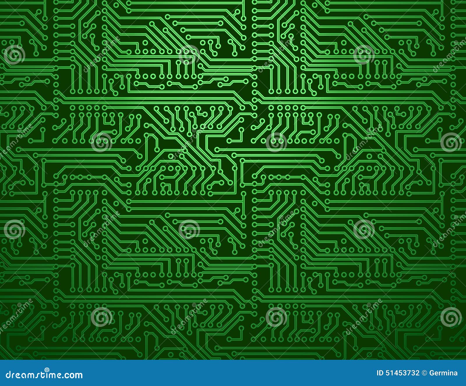  circuit board green background