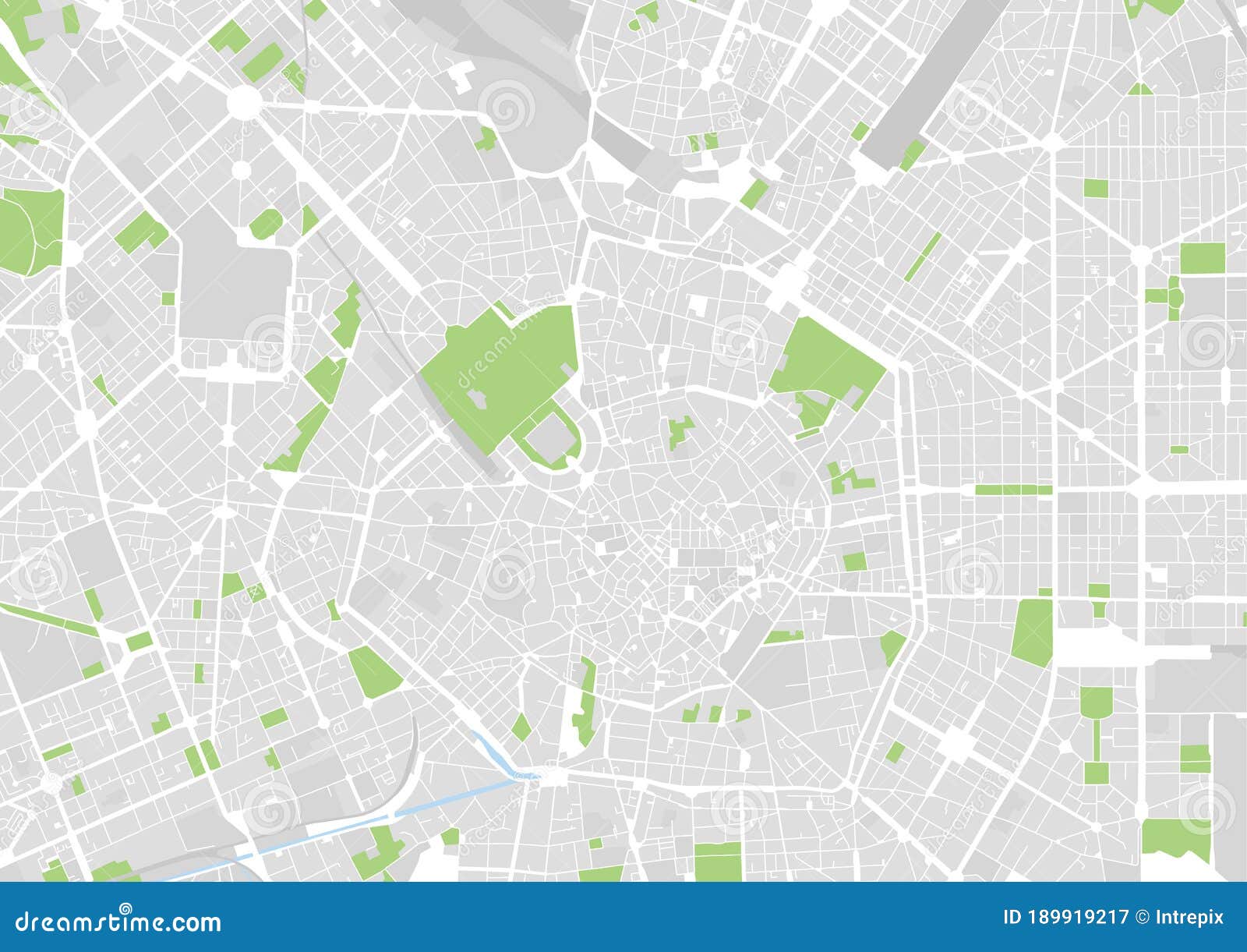  city map of milan, italy