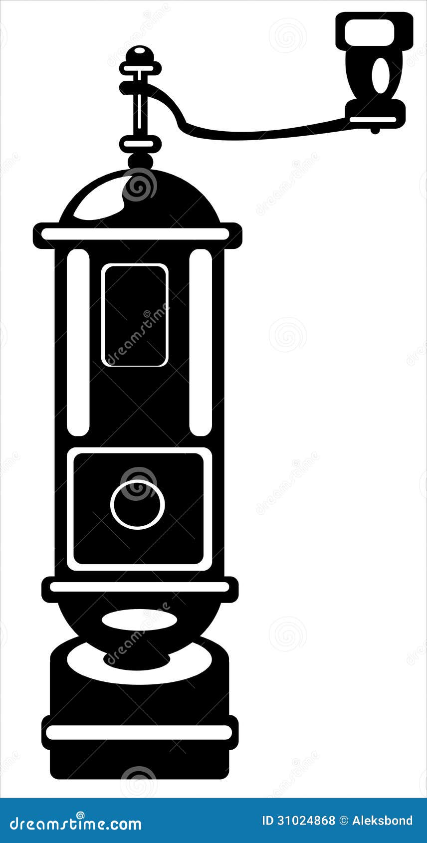 Download Vector Coffee Grinder Isolated On White Stock Vector ...