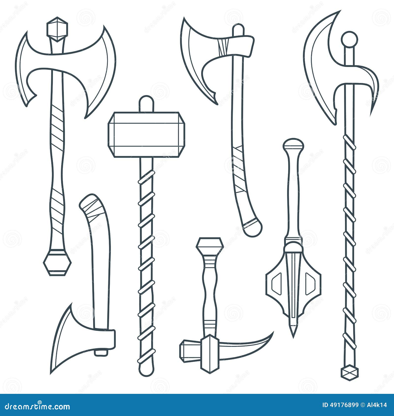 Download Medieval Weapons Coloring Pages Coloring Pages