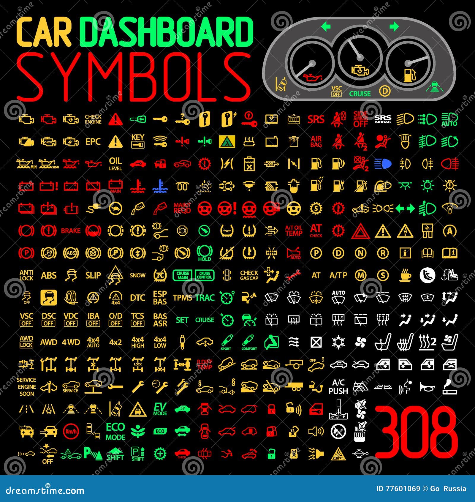 Dashboard Lights Stock Illustrations – 150 Dashboard Warning Lights Stock Illustrations, & - Dreamstime