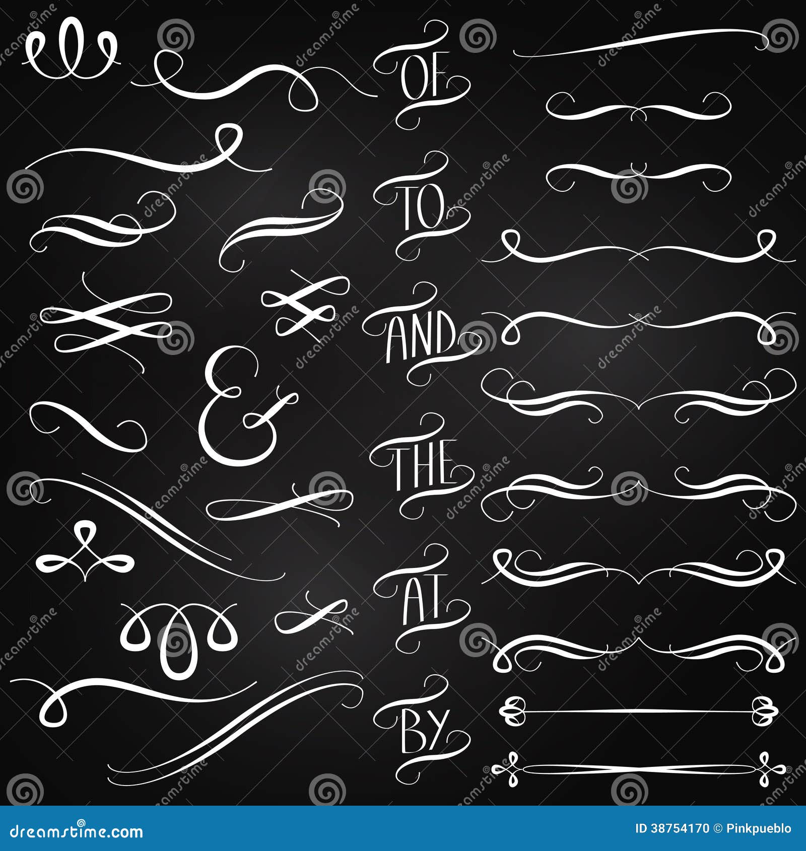 vector collection chalkboard style decorations words decoration ornaments dividers 38754170