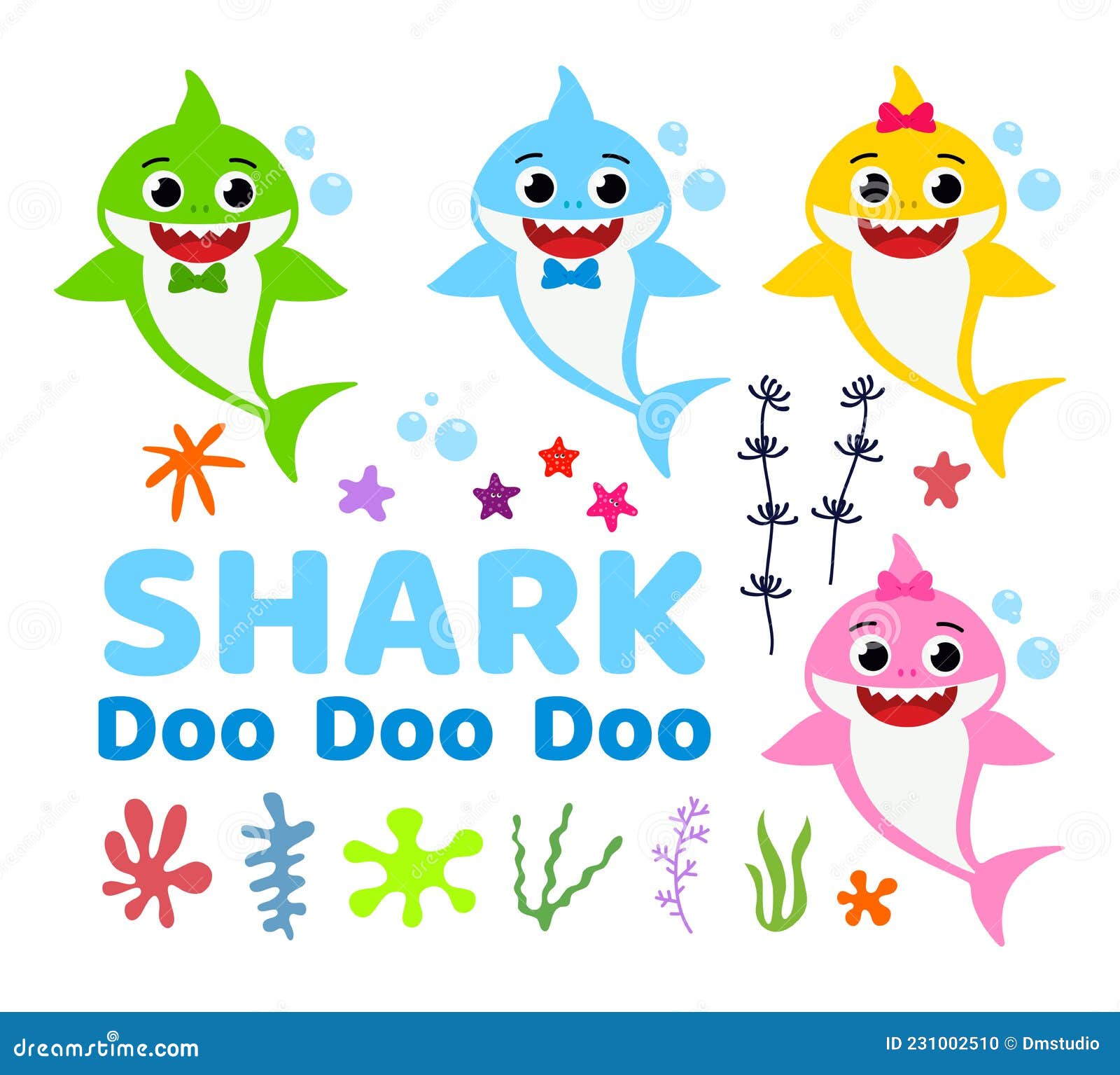 Baby Shark Character Vectors Download 