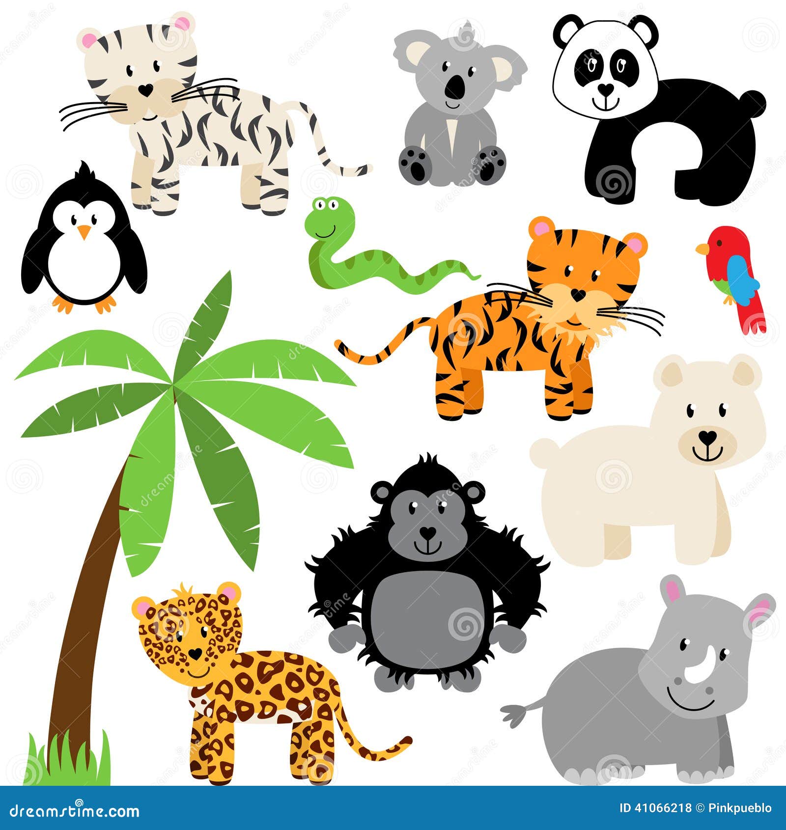 Vector Collection of Cute Zoo, Jungle or Wild Animals Stock Vector - Illustration of educational, character: 41066218 Vector Collection of Cute Zoo, Jungle or Wild Animals Stock Vector - Illustration of educational, character: 41066218