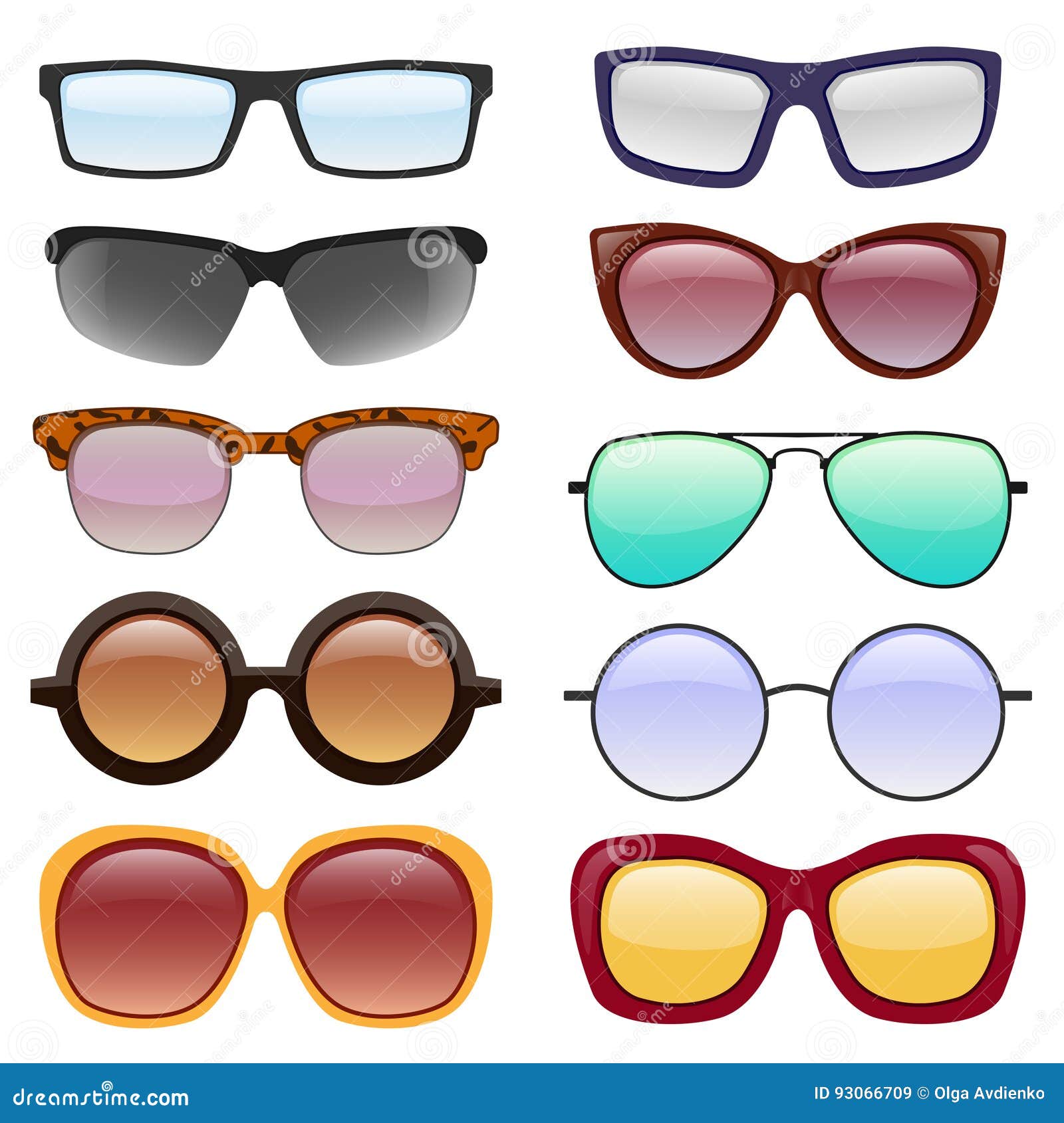  collection of eyeglasses and sunglasses.