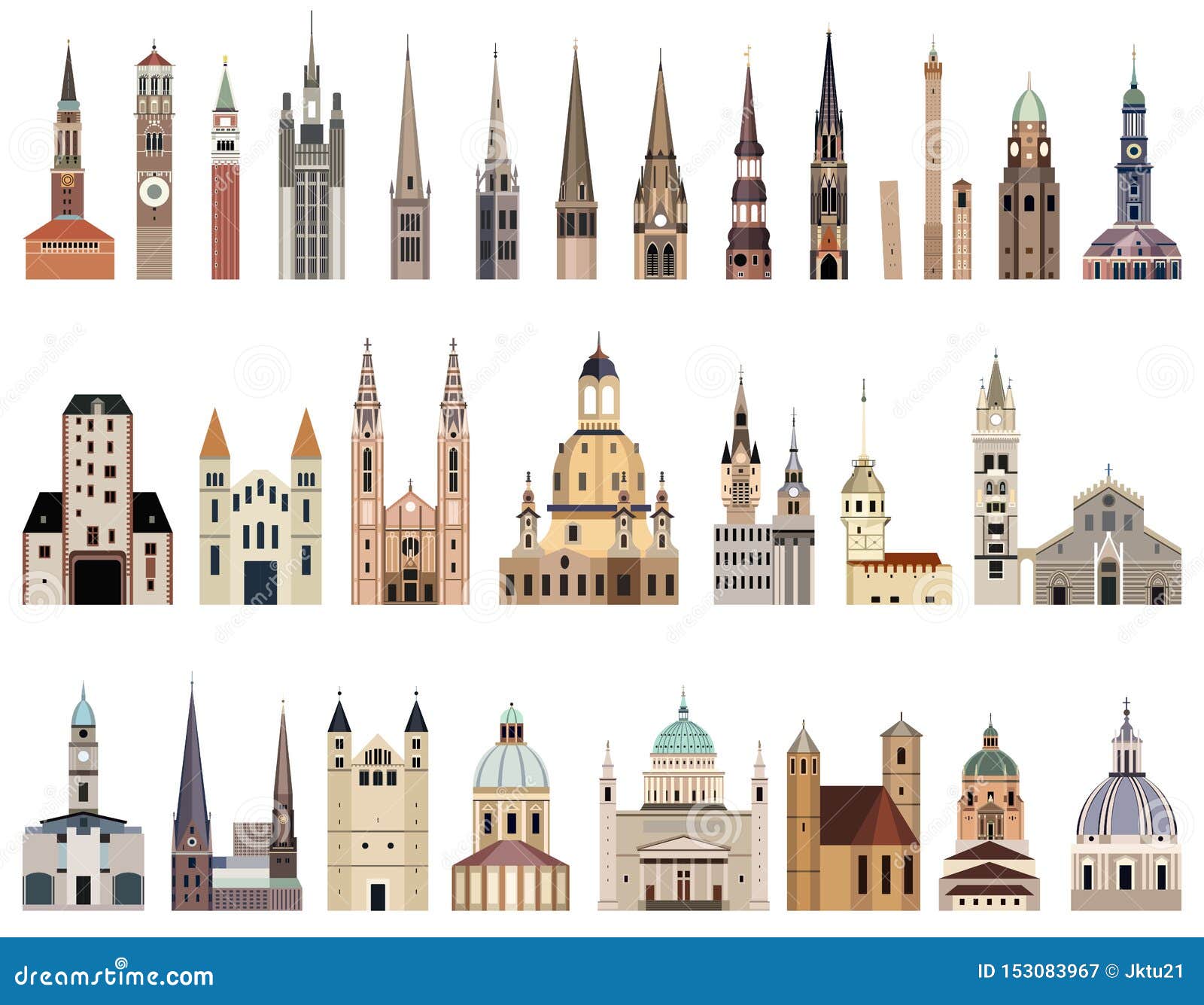  collection of high detailed  city halls, landmarks, cathedrals, temples, churches, palaces