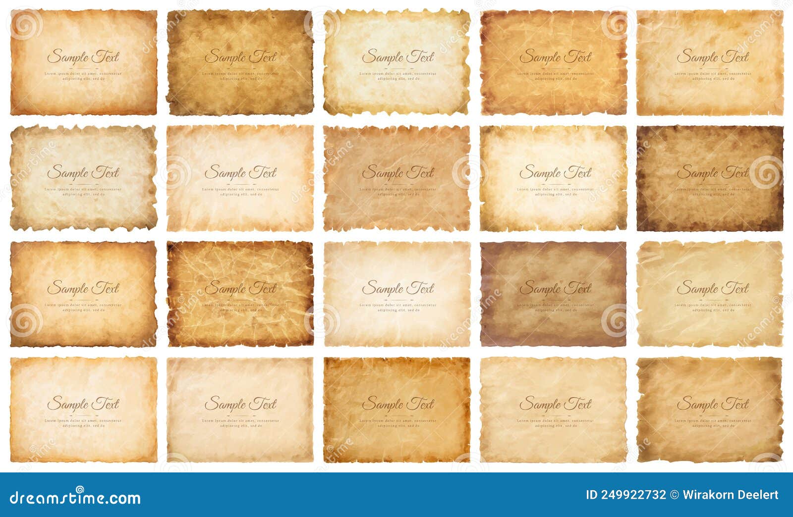 https://thumbs.dreamstime.com/z/vector-collection-set-old-parchment-paper-sheet-vintage-aged-texture-isolated-white-background-249922732.jpg