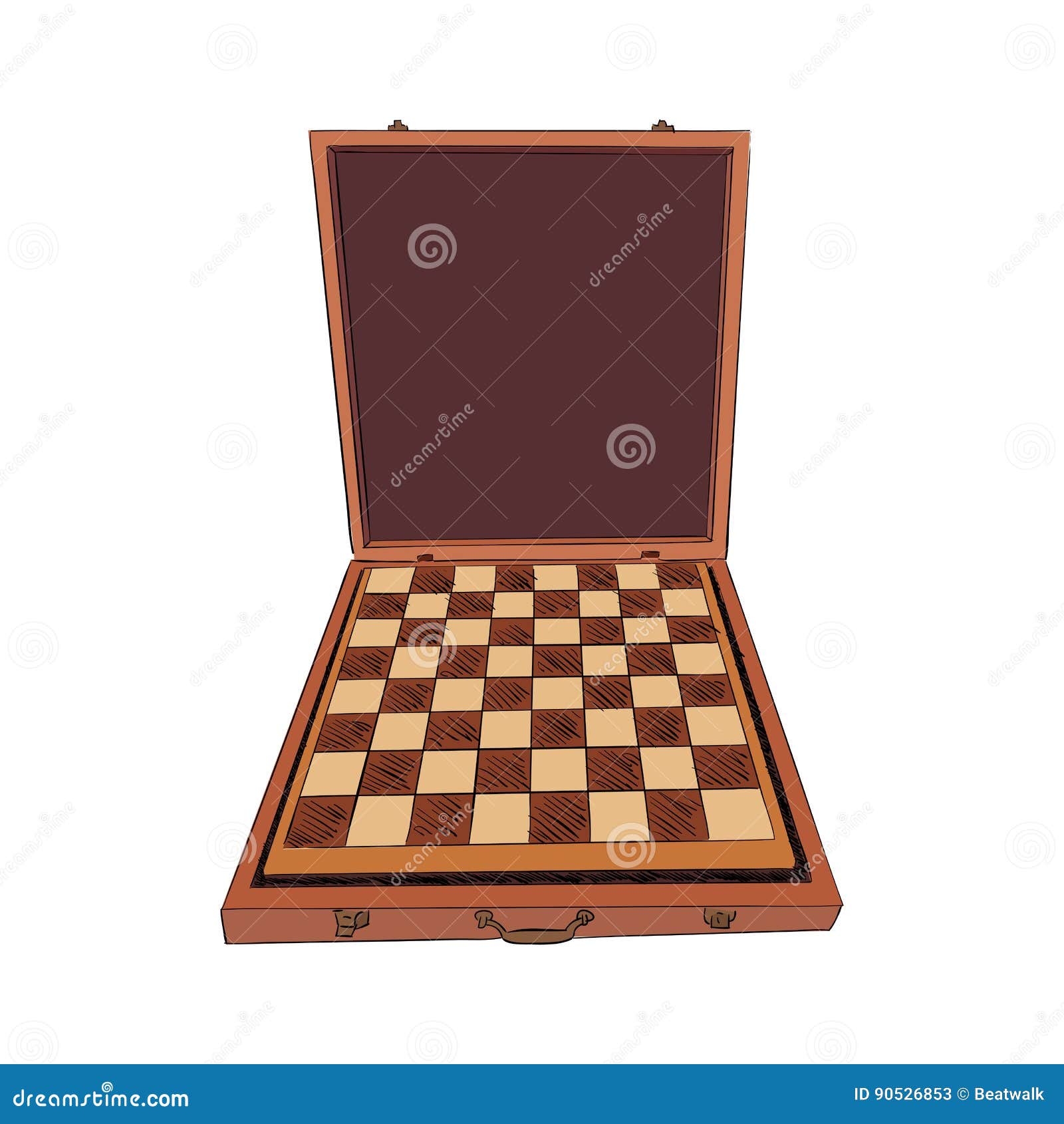 An hand drawn vector picture from series: The World's Great Chess