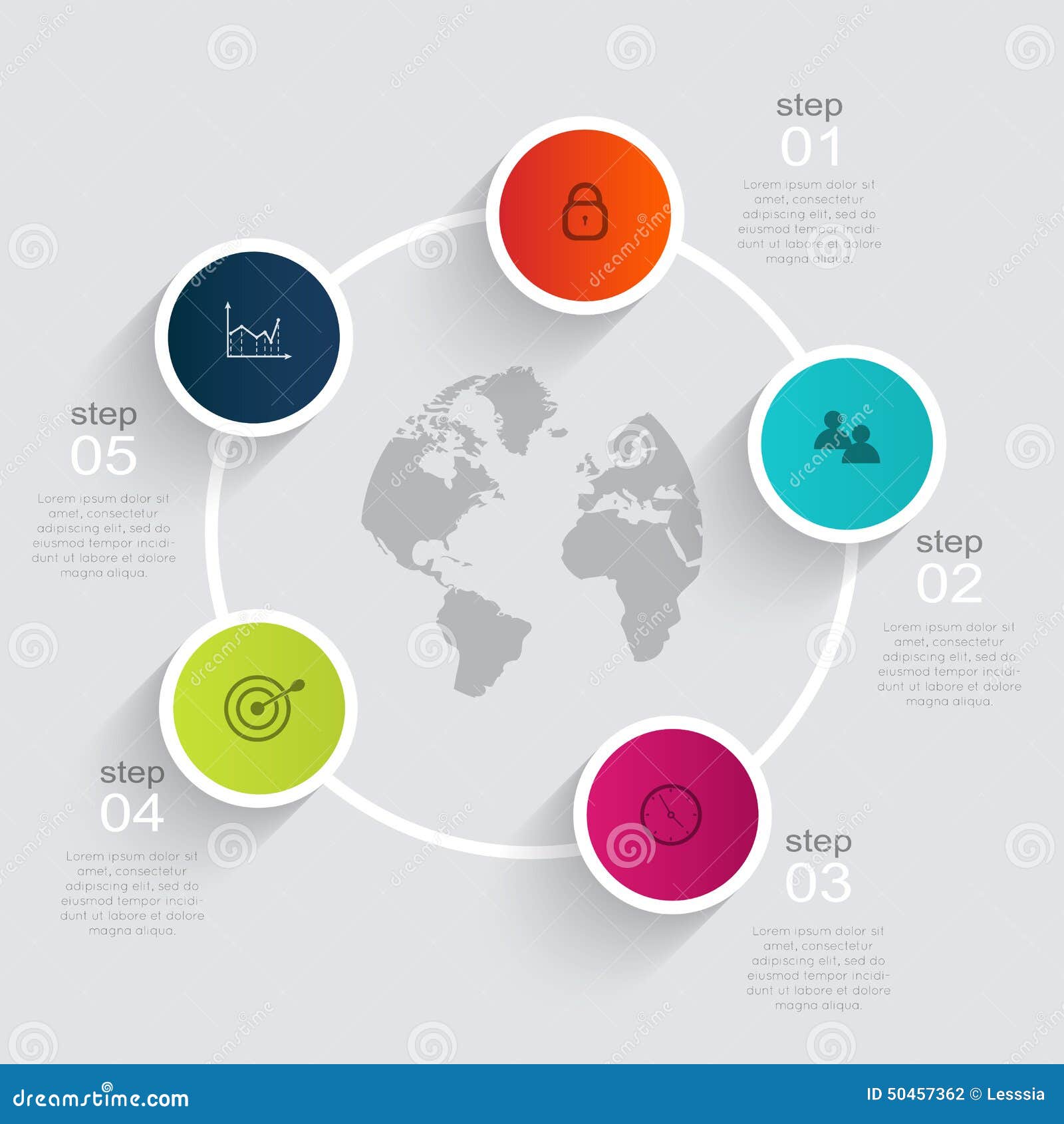 vector colorful info graphics