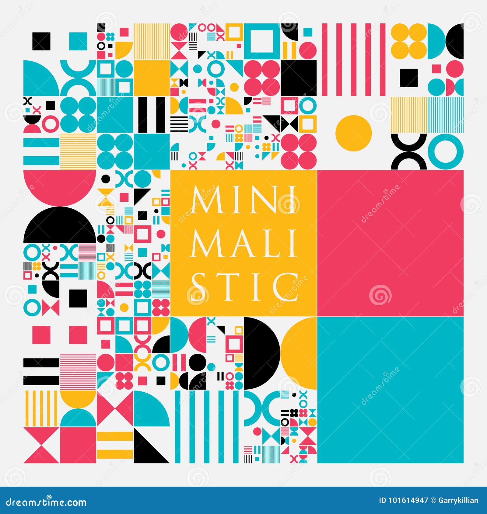 Vector Colorful Minimal Covers Procedural Design Futuristic