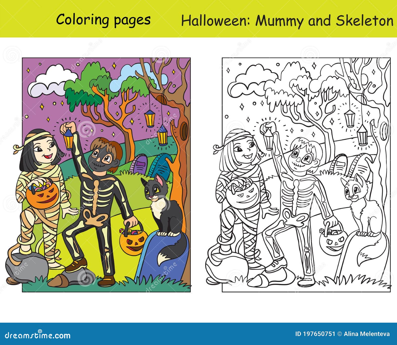 Mummy Halloween Coloring Pages Stock Illustrations – 24 Mummy Halloween ...