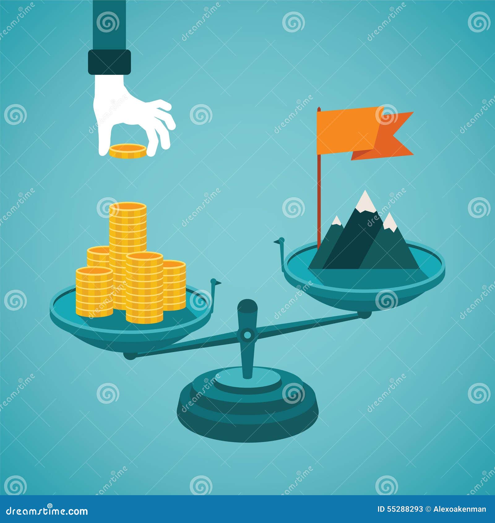 Vector Concept Price of Leadership or Achievement Stock Vector