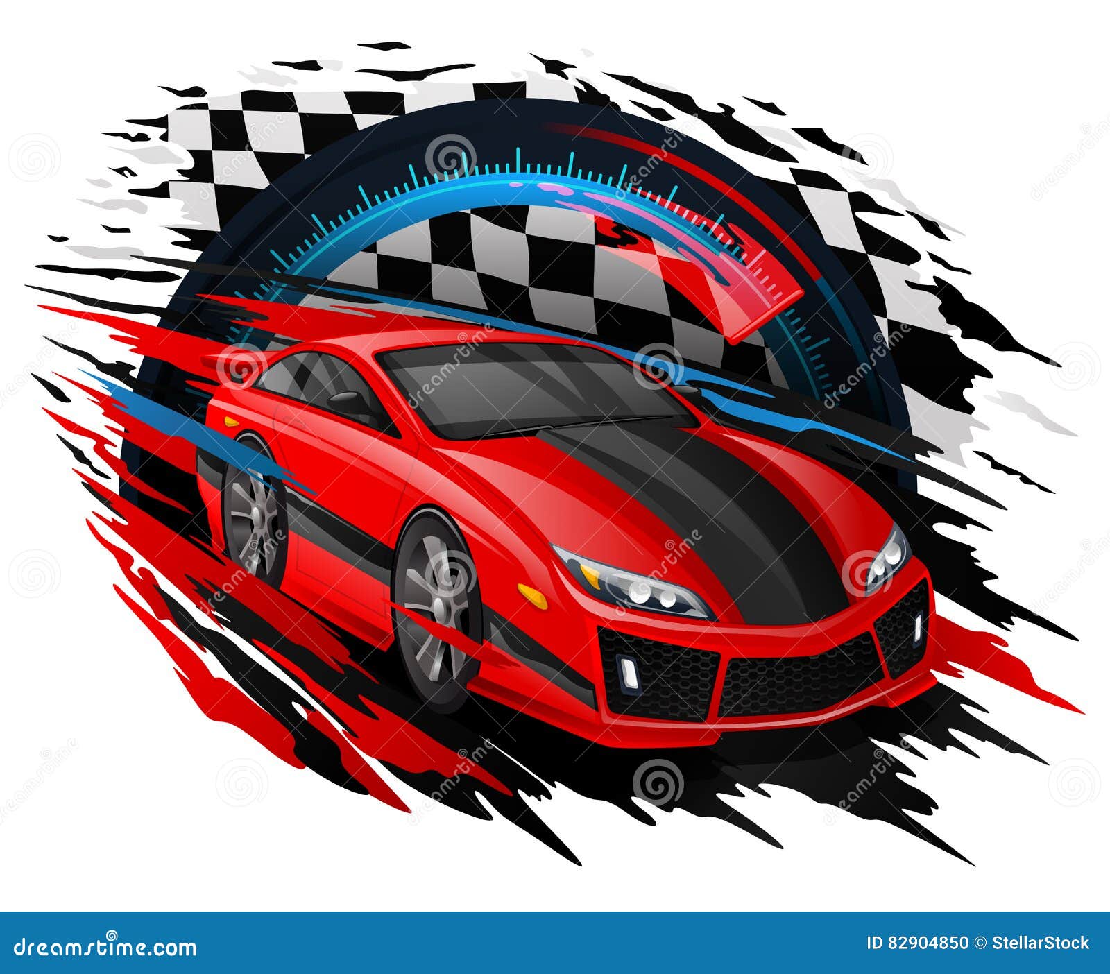 Speed car draw stock vector. Illustration of racing - 220947596