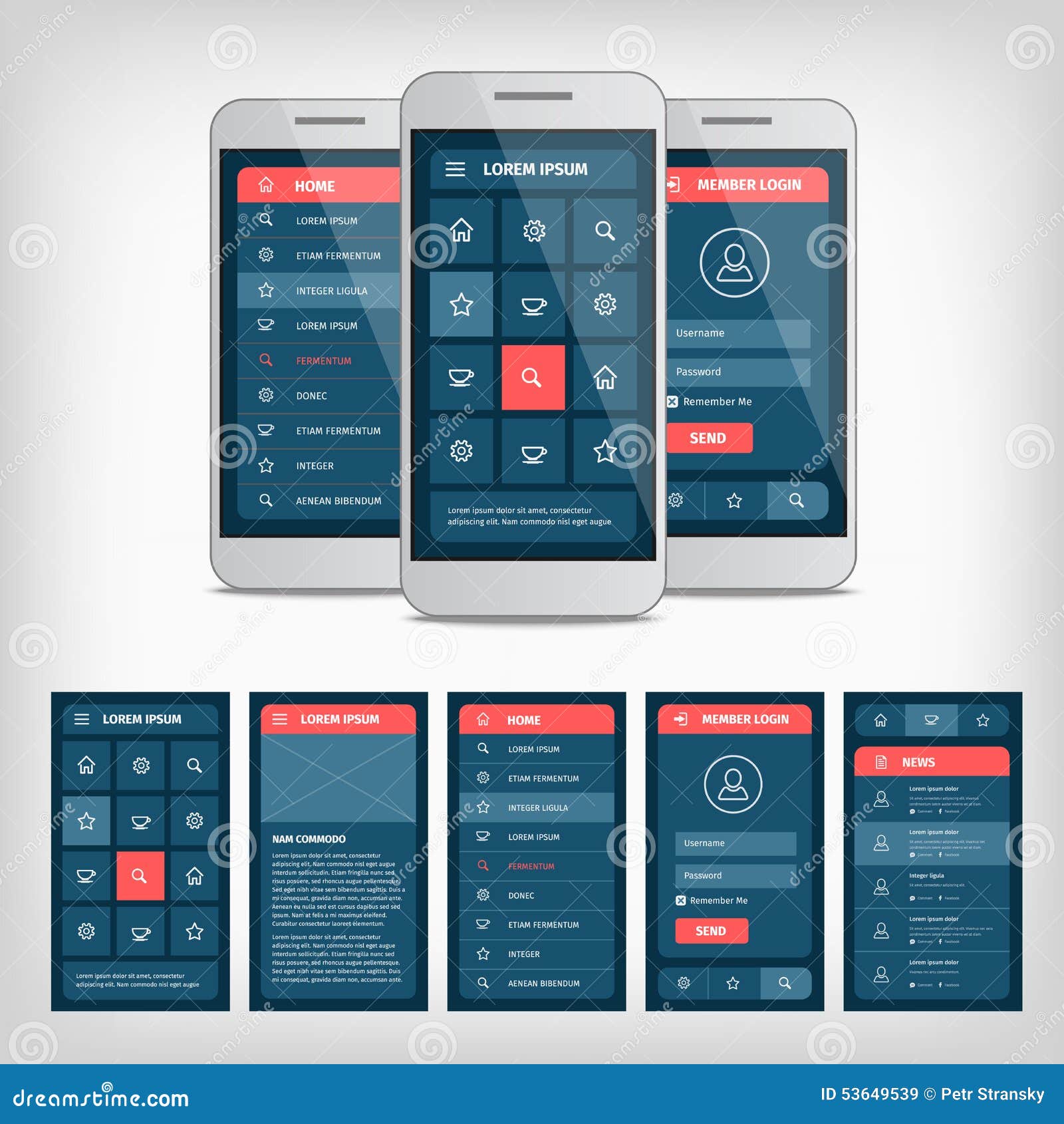 Download Vector Conception Of Mobile User Interface Stock Vector ...