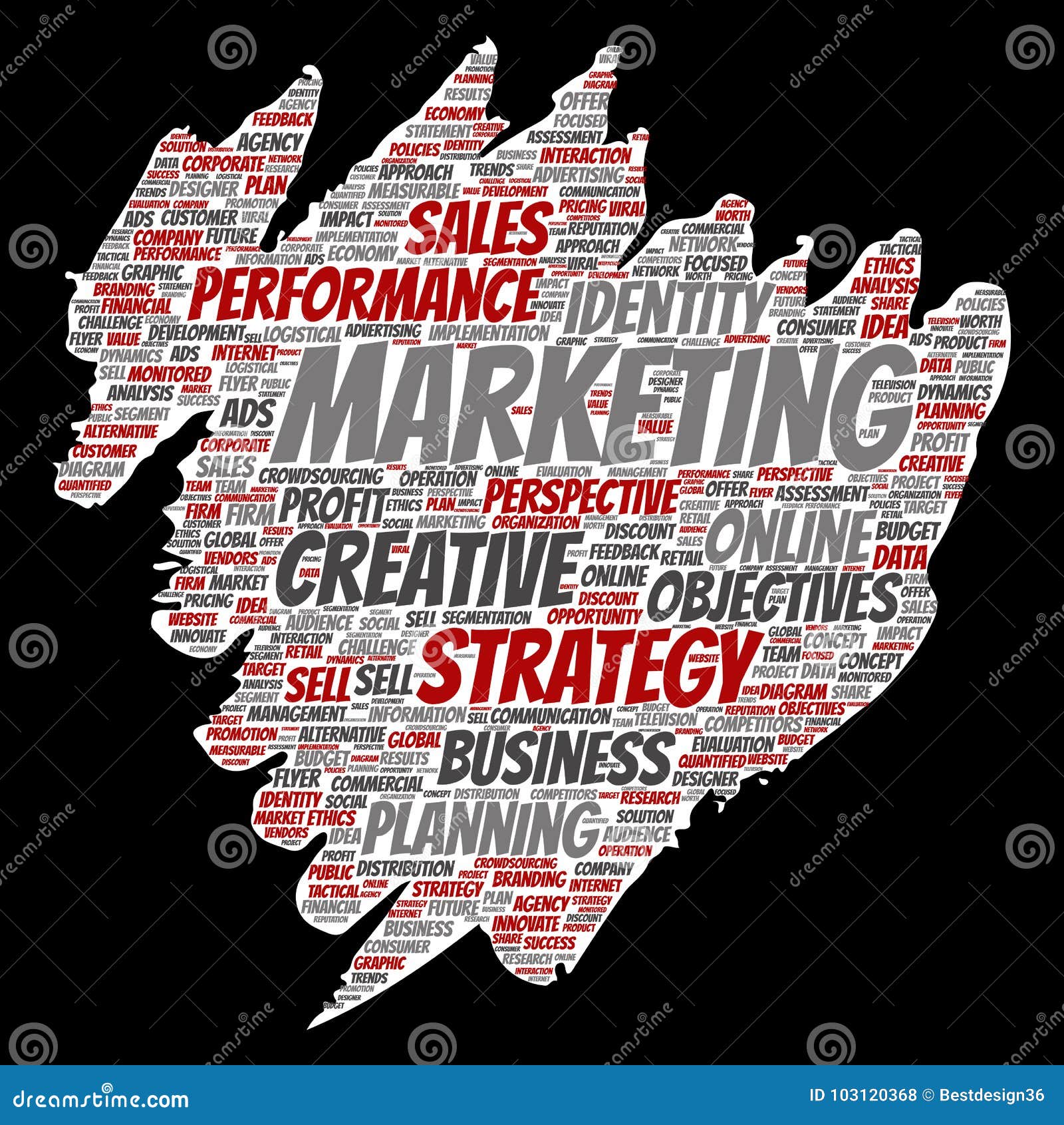 Vector Conceptual Development Business Marketing Stock