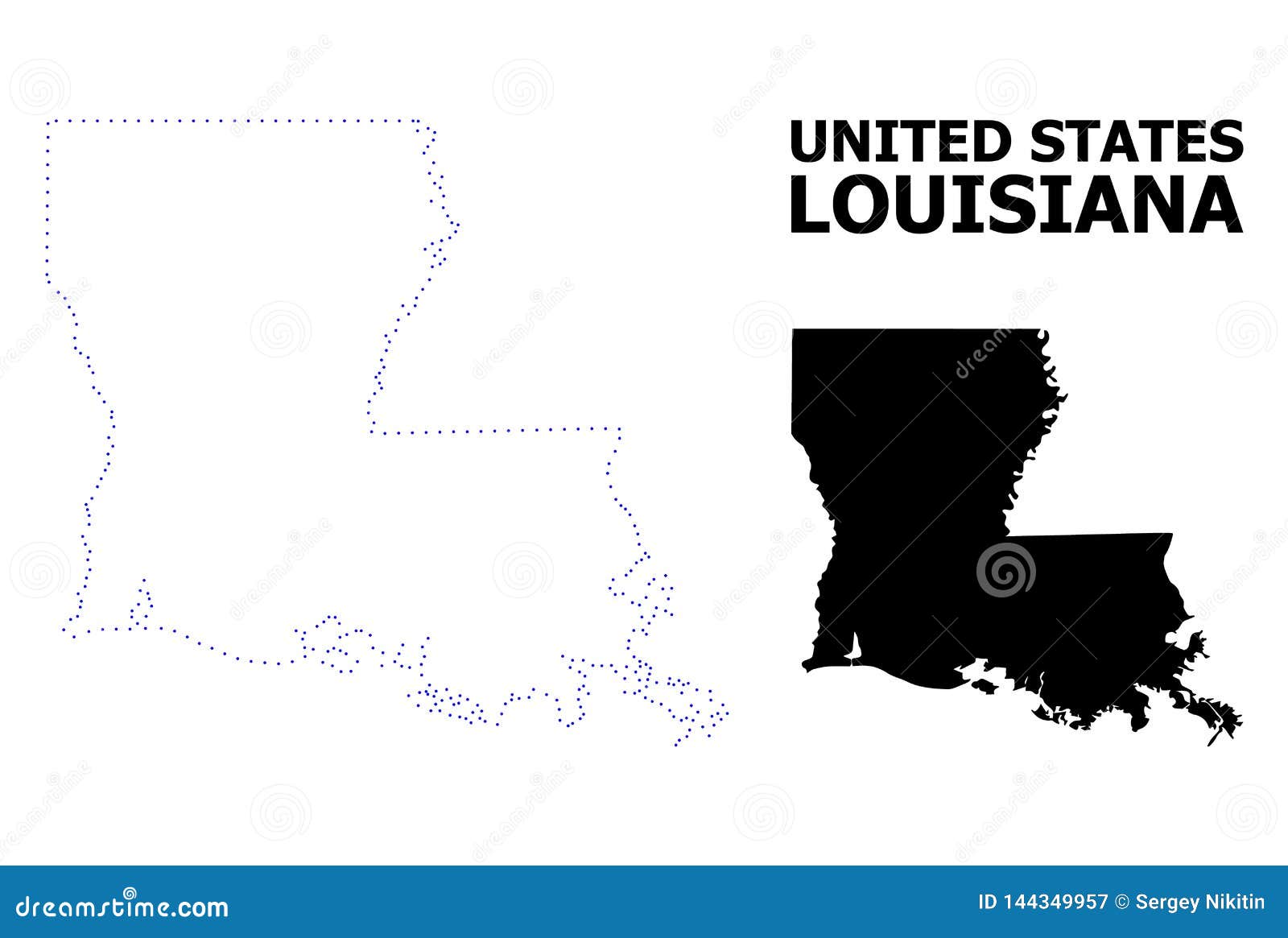 Map of Louisiana Template