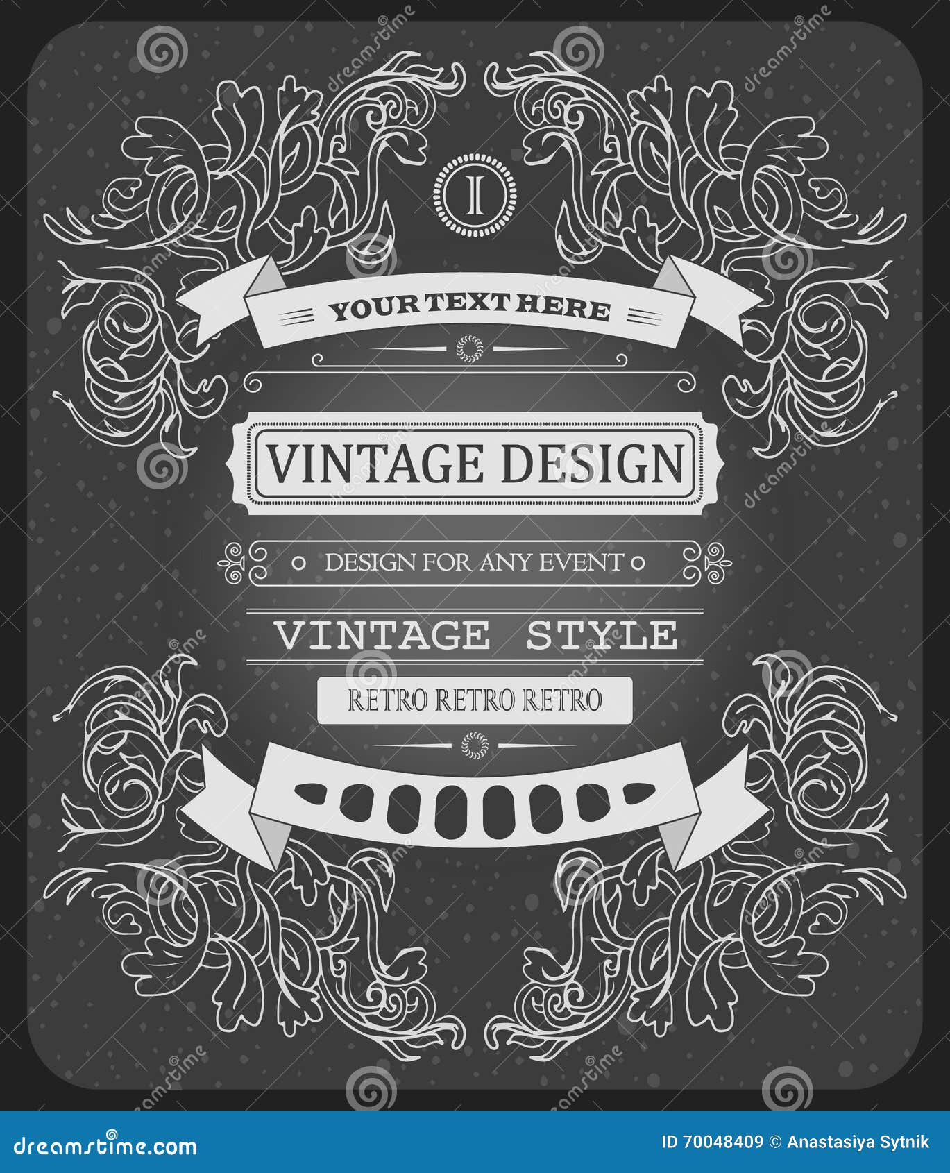 Vector Cool Hipster Beautiful Invitation Vintage Typographic Template Stock  Vector - Illustration of invitation, elements: 70048409, image size:1369x1690