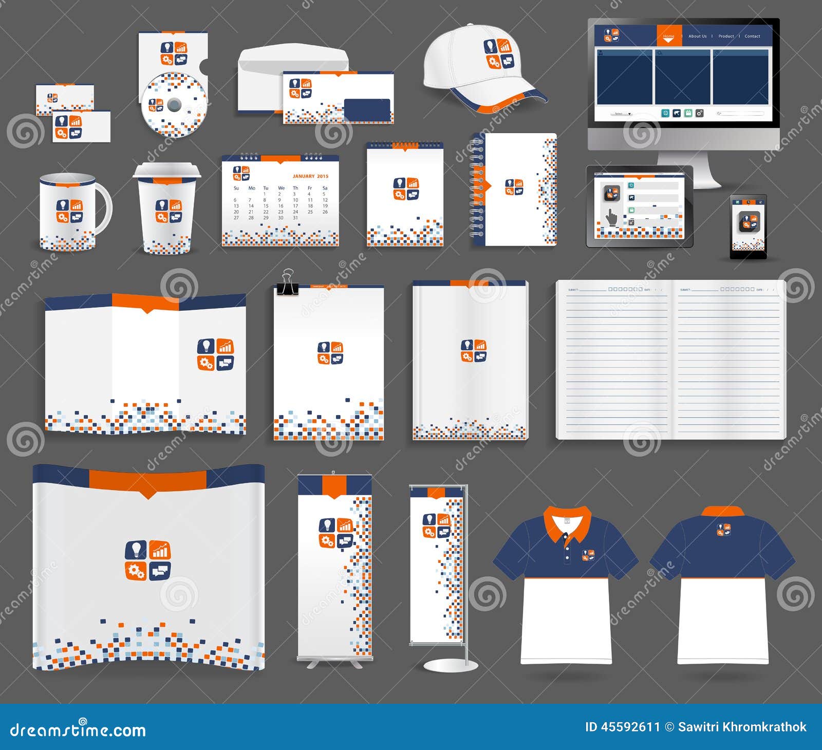 Vector Corporate Identity Templates Stock Vector - Image 