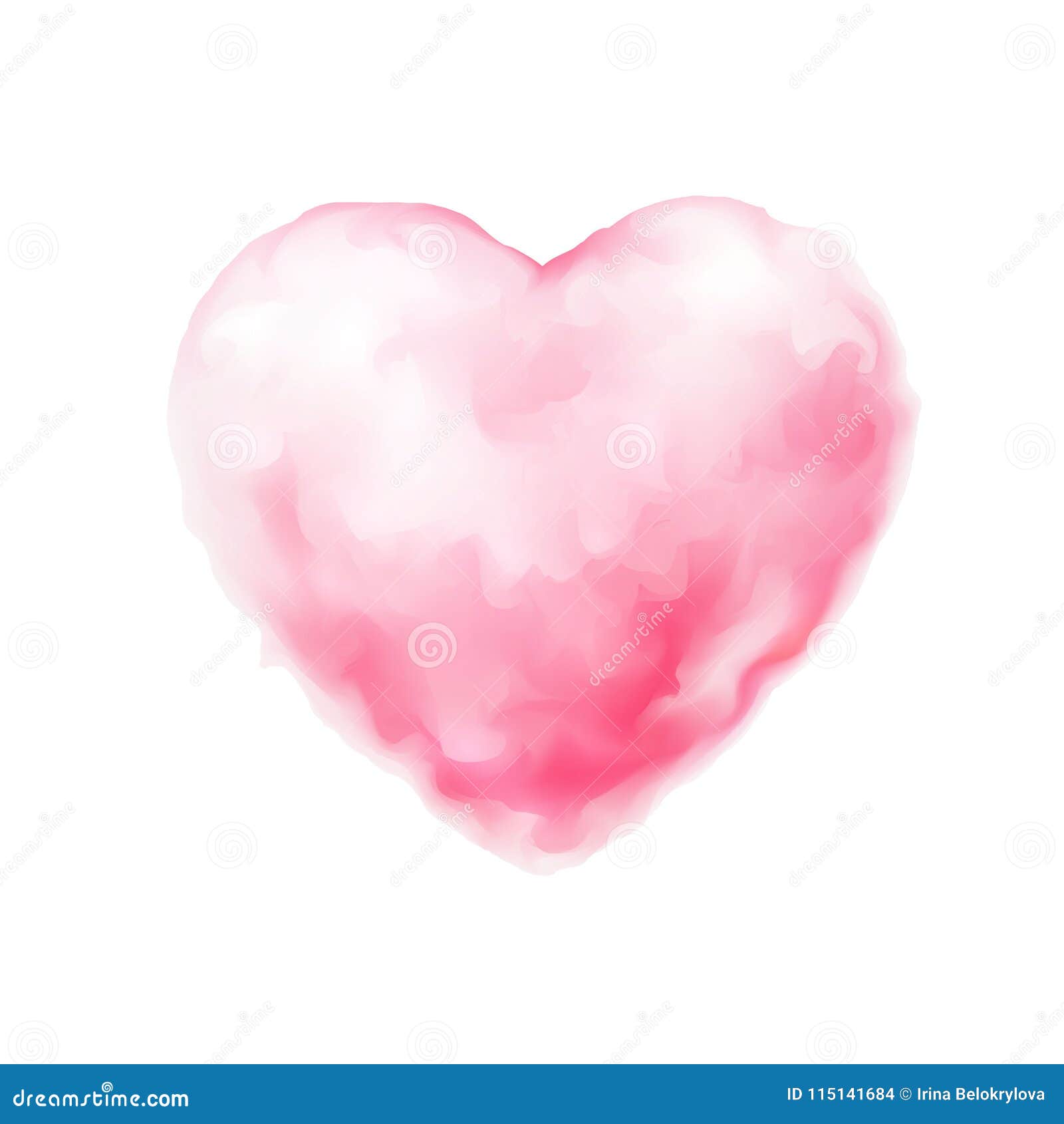 Vector Cotton Candy Heart Icon Valentine Sweet Stock Vector - Illustration  of gift, love: 115141684