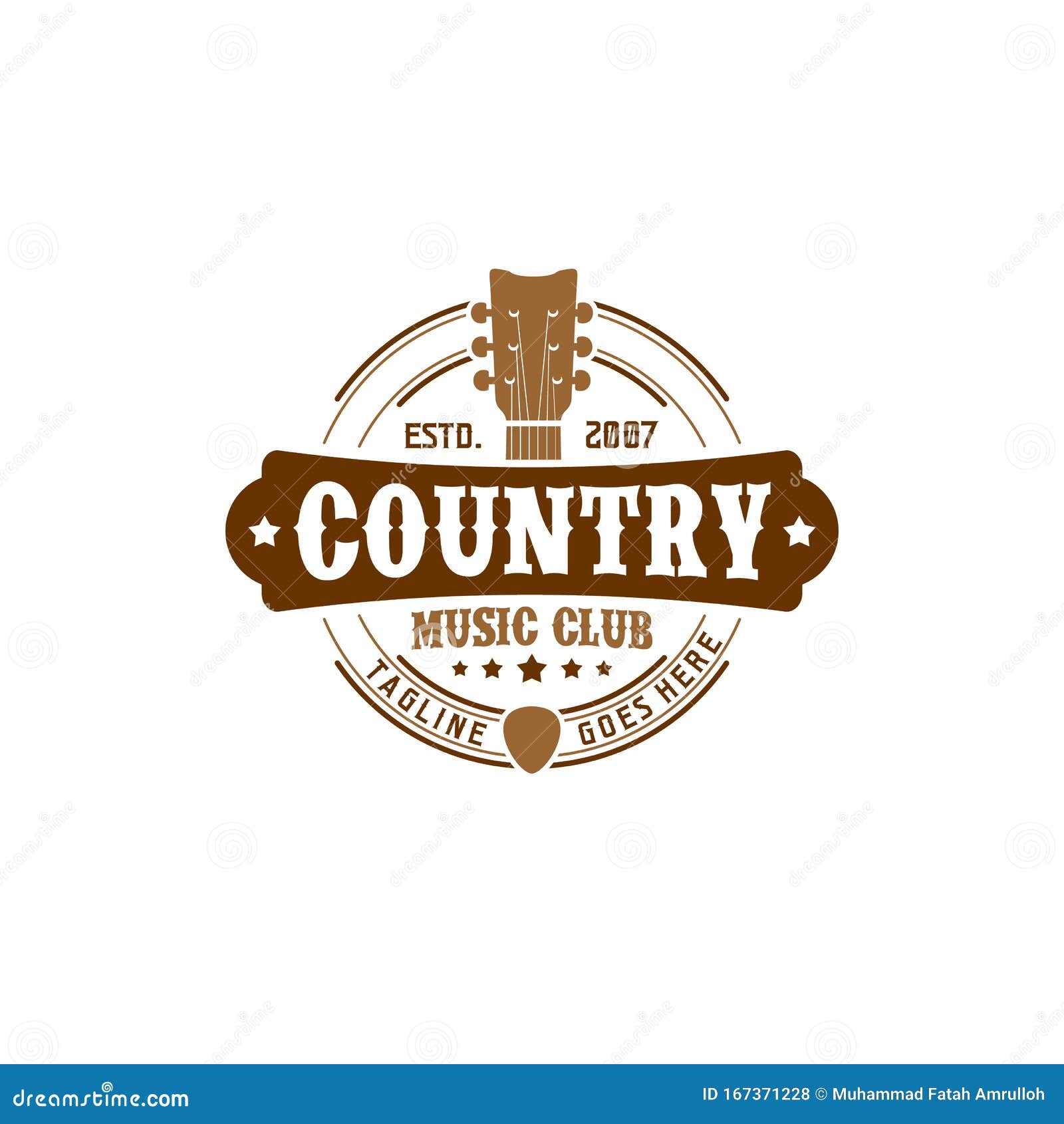 Vector Country Music Club Typography Logo Design Inspiration Stock Vector -  Illustration of poster, banner: 167371228