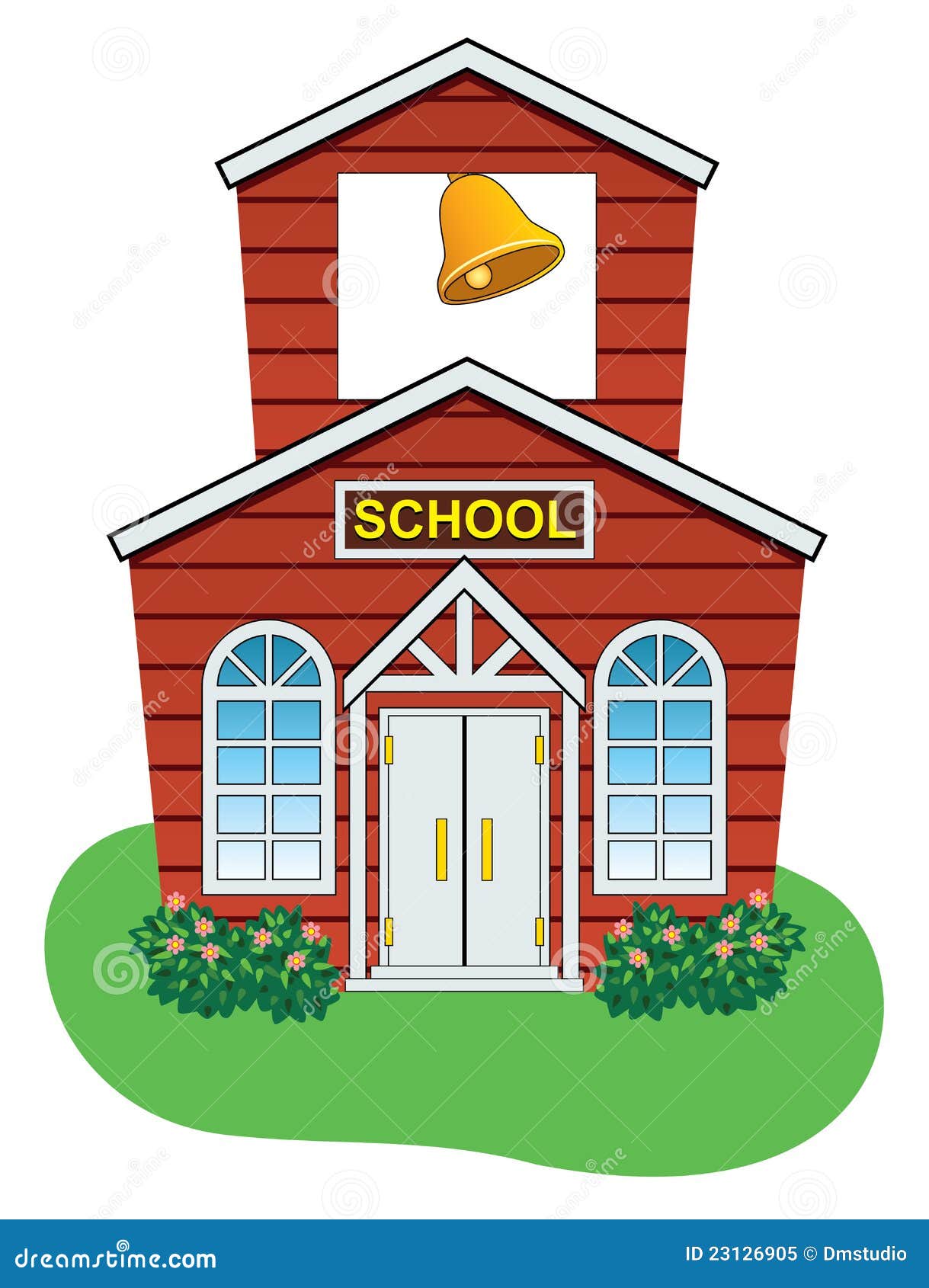 Vector Country School House Stock Vector Illustration of school