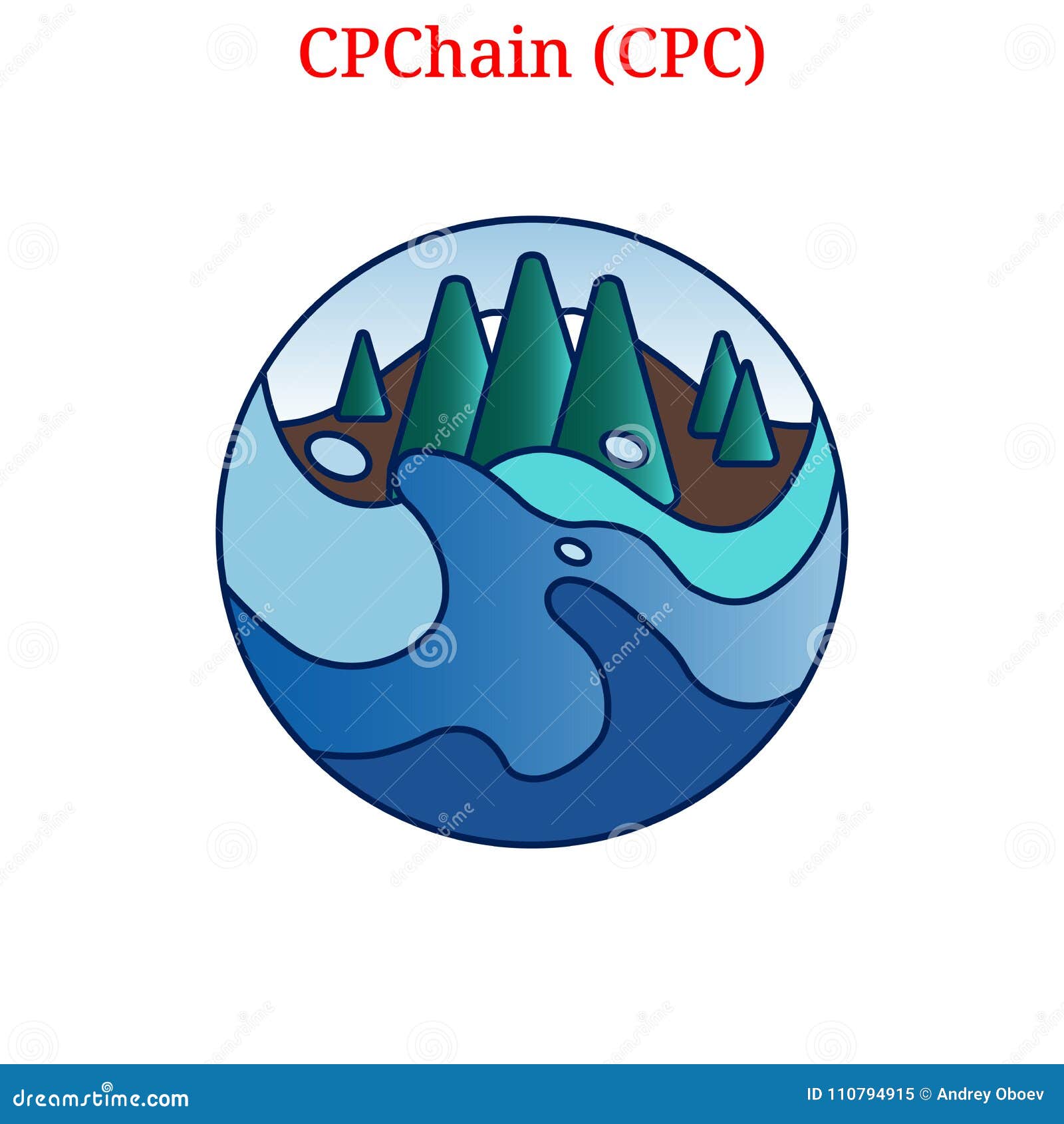 Vector CPChain CPC logo stock vector. Illustration of bank ...
