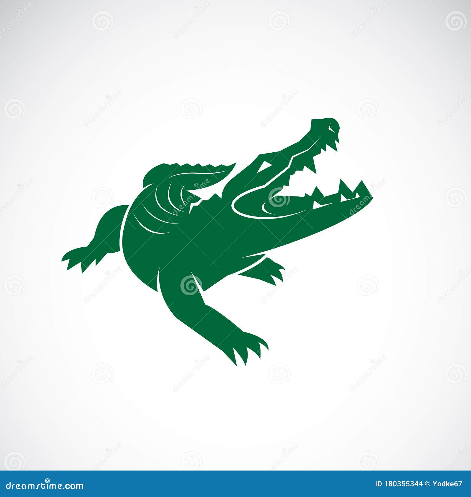 Vector Of Crocodile Design On White Background Wild Animals Reptile Vector Of Crocodile Design On White Background Wild Animals Reptile