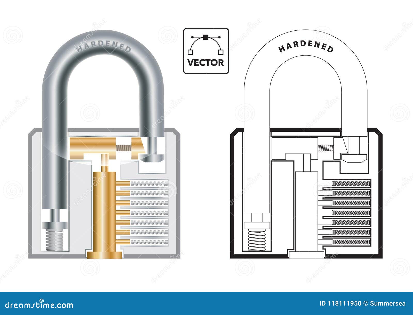 parts of a padlock parts of a padlock