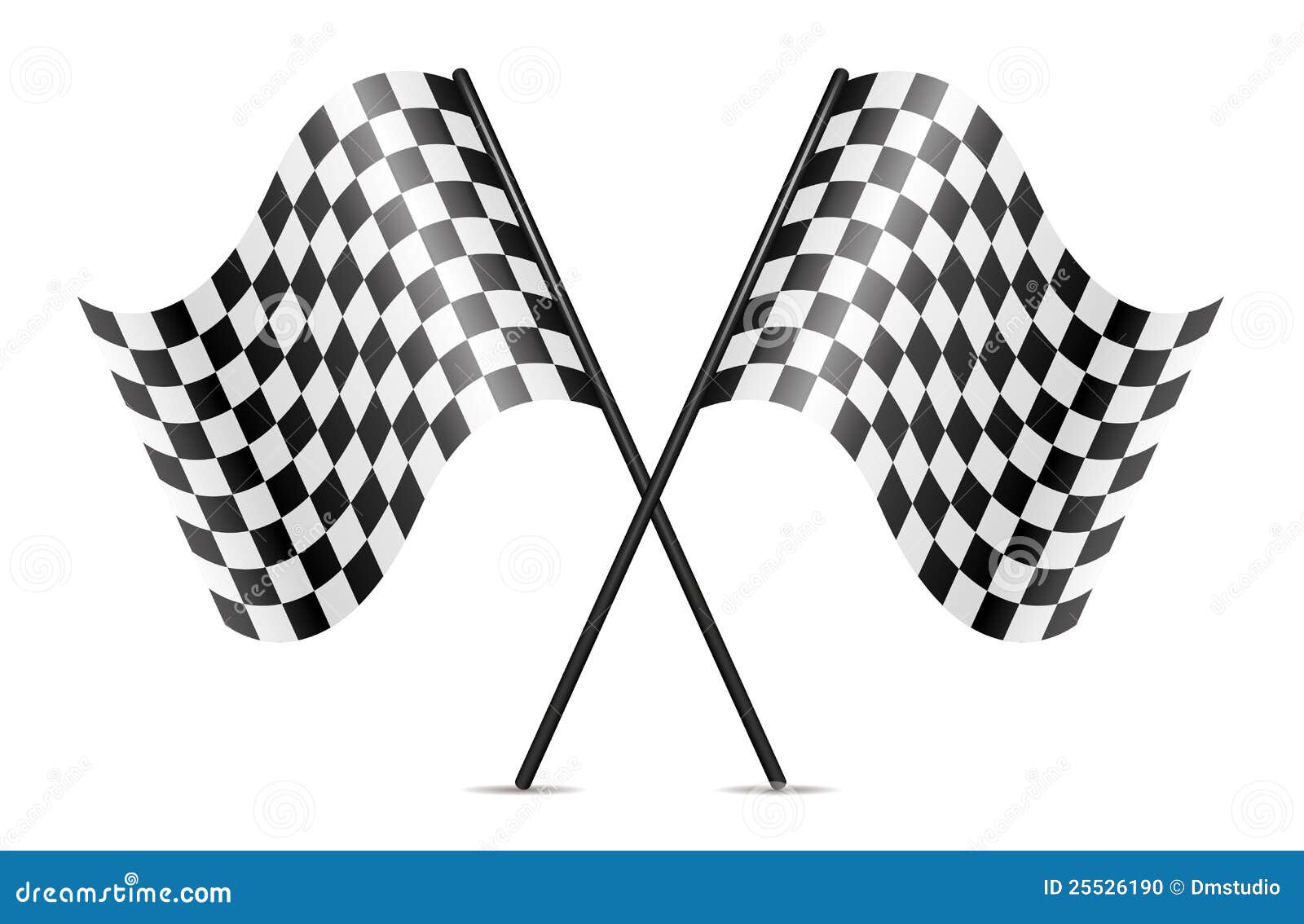 Vector Crossed Racing Flags Stock Photo - Image: 255261901300 x 938