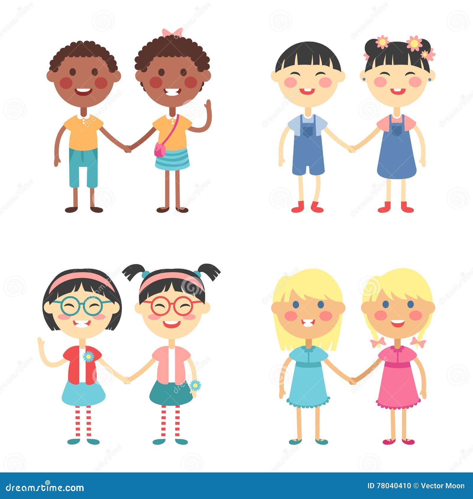 We Are Twins Cartoon Vector 31587779