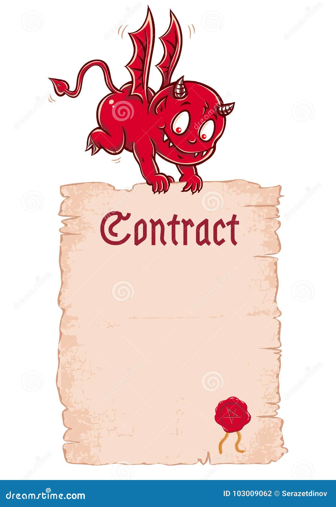 vector-devil-s-contract-stock-vector-illustration-of-business-103009062