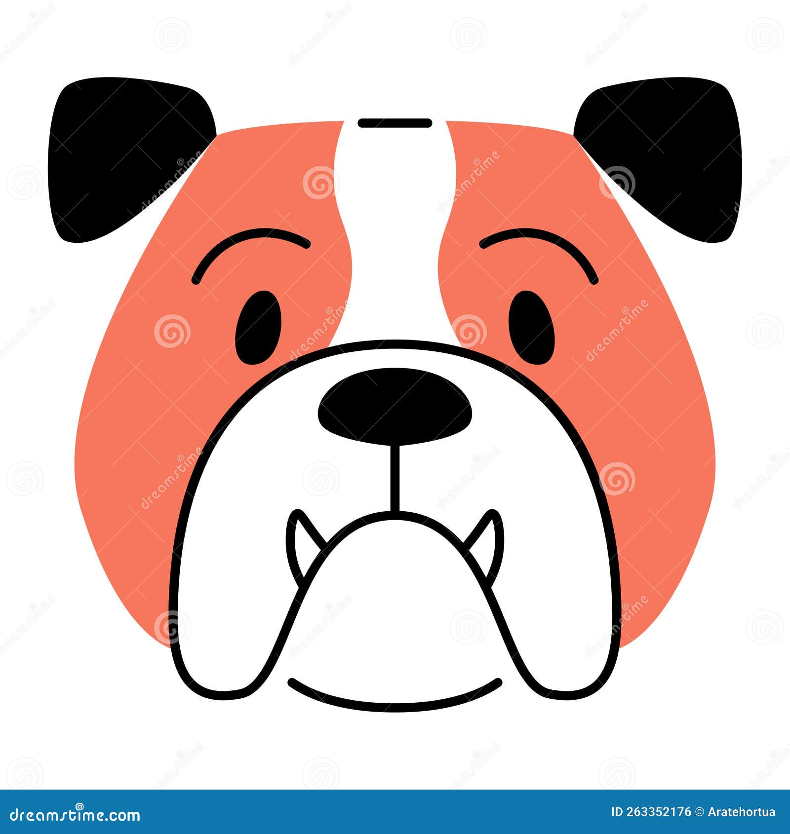Vector Cute Dog Icon Illustration Stock Vector Illustration of emoji, animal 263352176