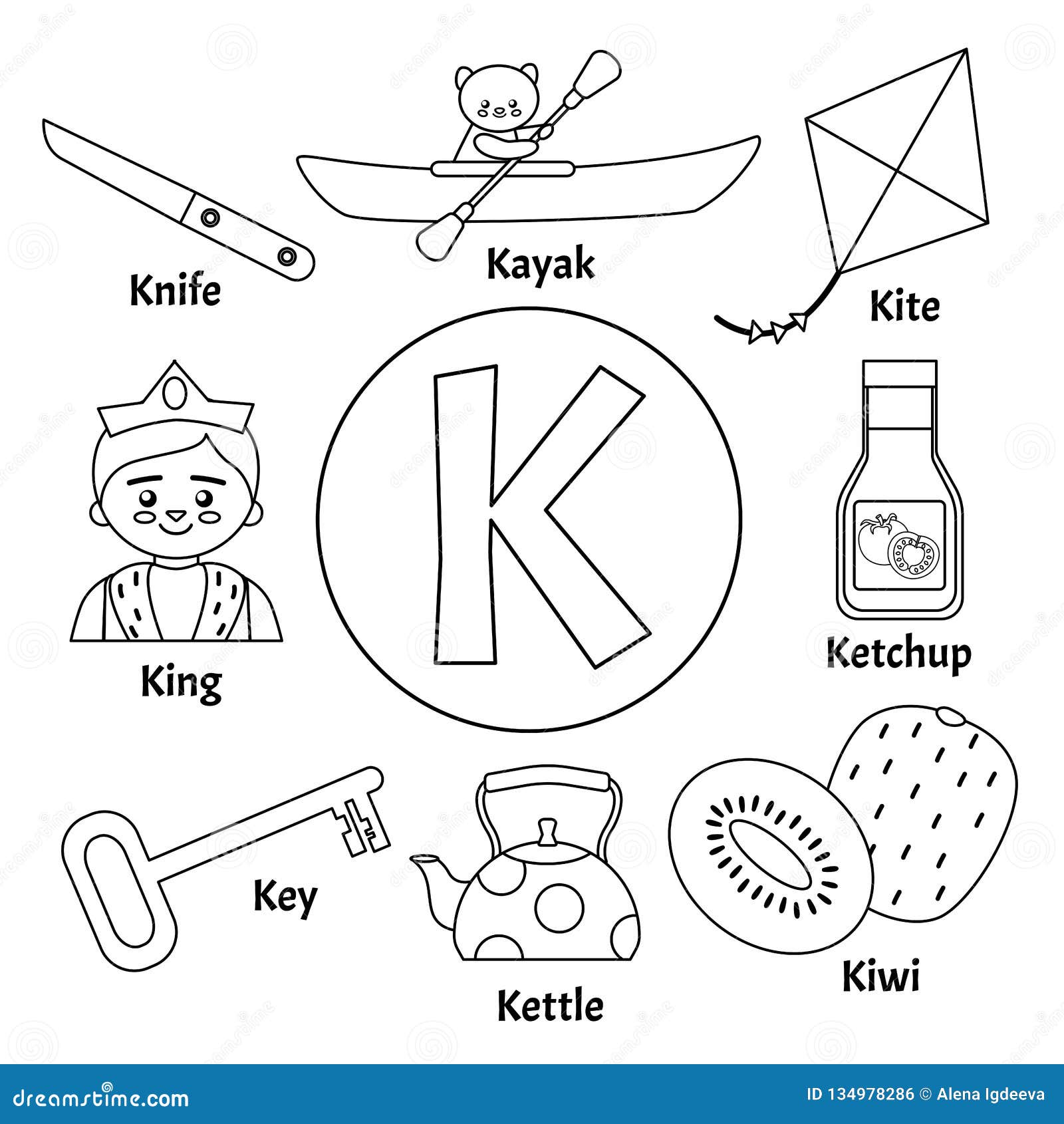 Download Vector cute kids alphabet. stock vector. Illustration of ...
