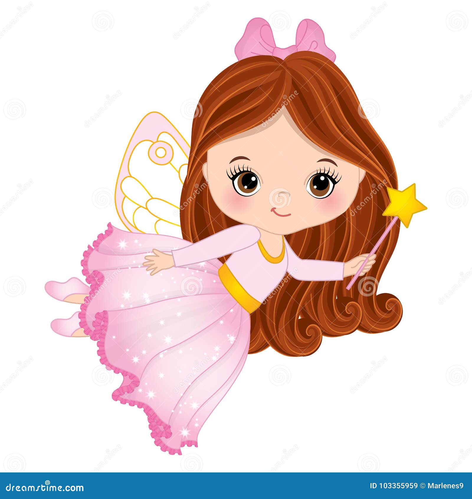  cute little fairy with magic wand
