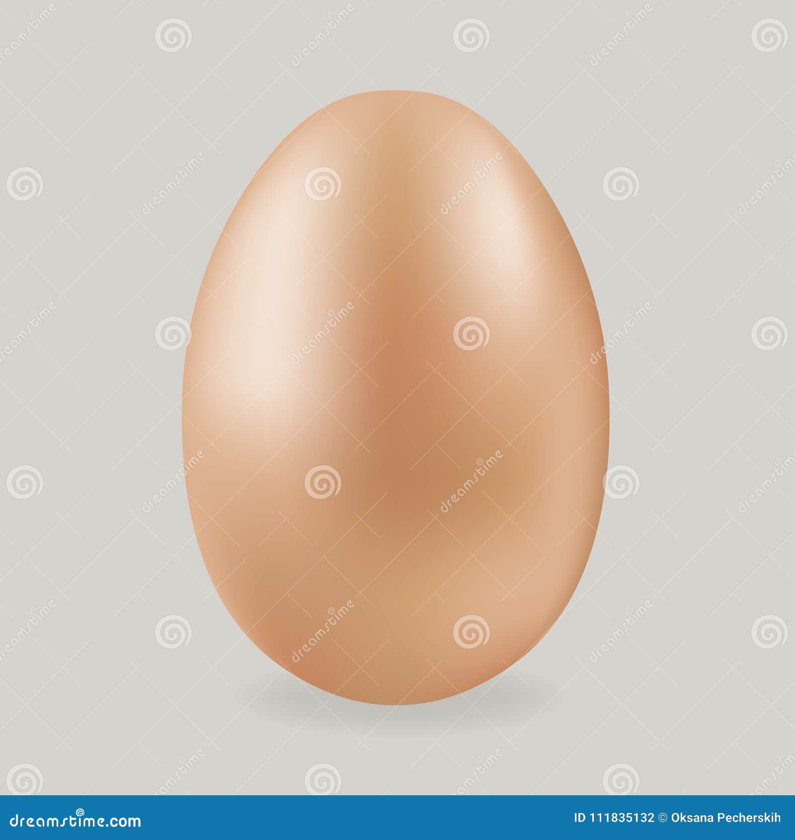  3d  of a realistic chicken egg.