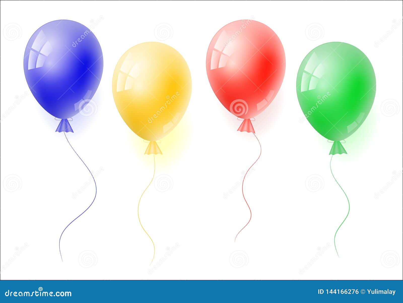 Vector 3d Realistic Balloon Stock Vector Illustration Of Party Images, Photos, Reviews