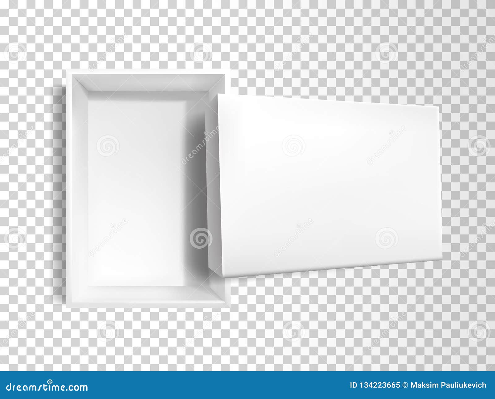 Download Vector 3d Realistic White Empty Box, Mock-up Stock Vector ...