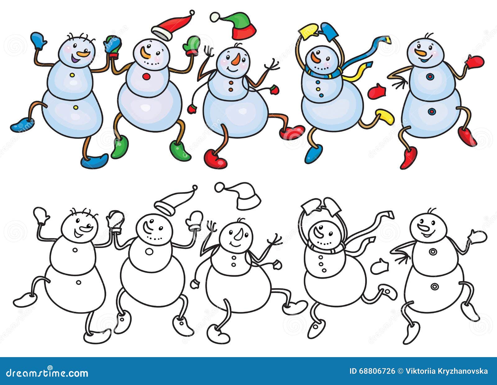 dancing snowman coloring pages - photo #35