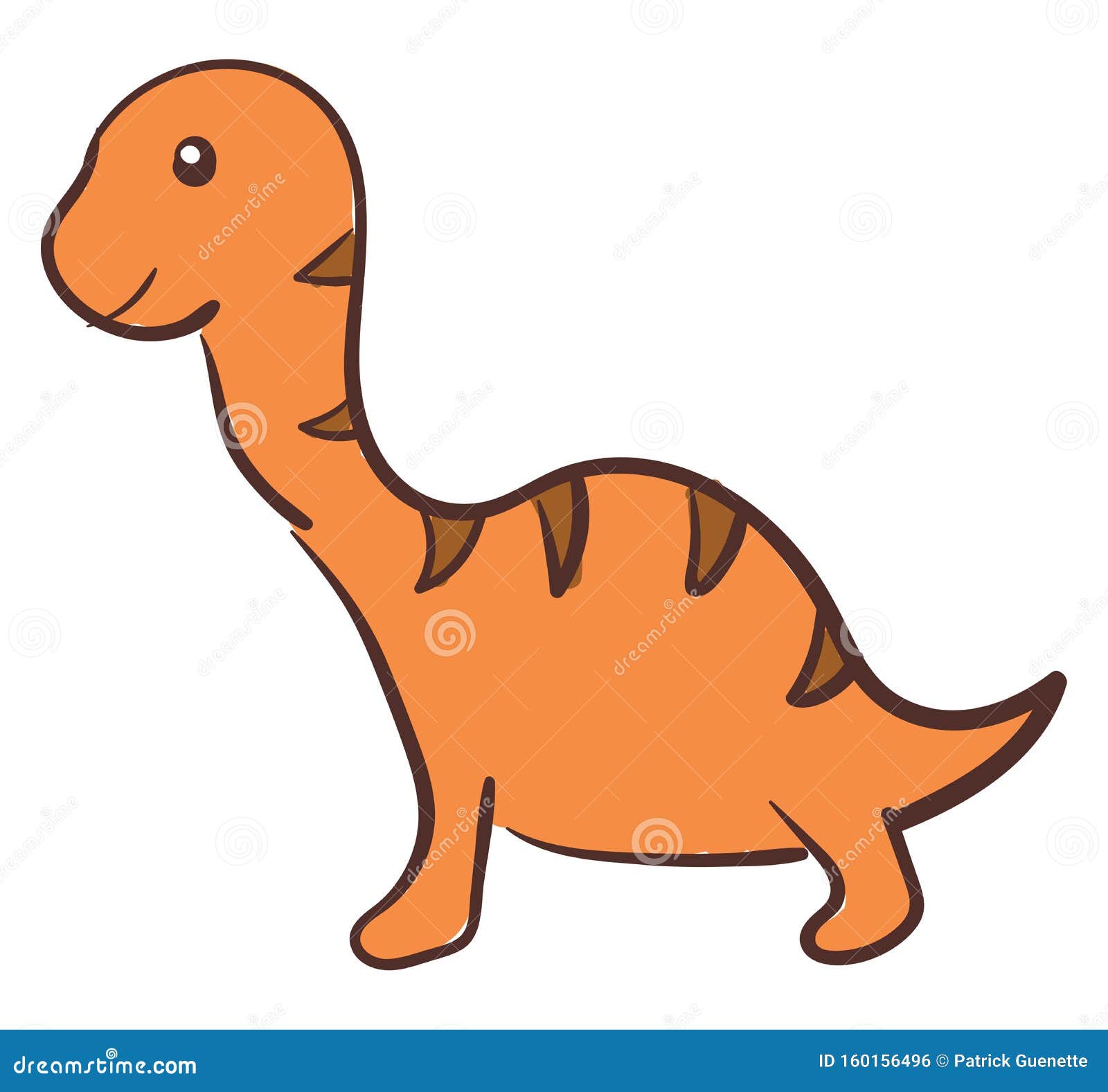 Vector De Dinosaurio Naranja O IlustraciÃ³n De Color Ilustración del Vector  - Ilustración de peligro, reptil: 160156496