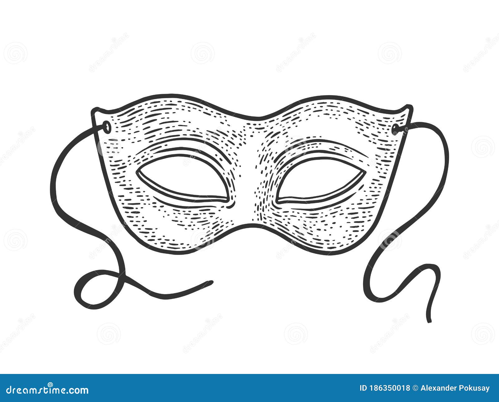 Icono de máscara de carnaval silueta de antifaz de vacaciones negro