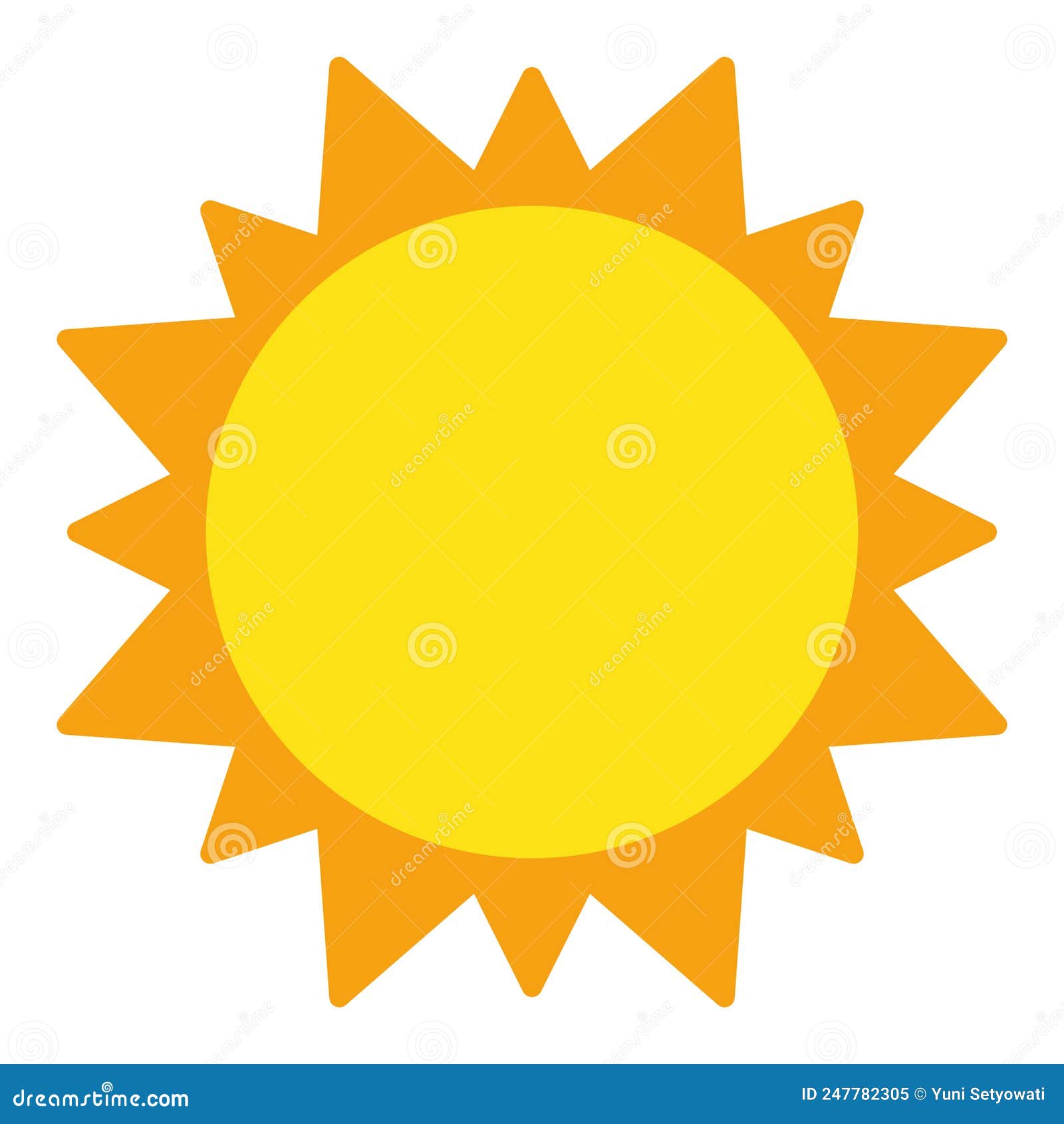 Vector De Icono De Sol Animado En Fondo Blanco Ilustración del Vector -  Ilustración de aislado, anaranjado: 247782305