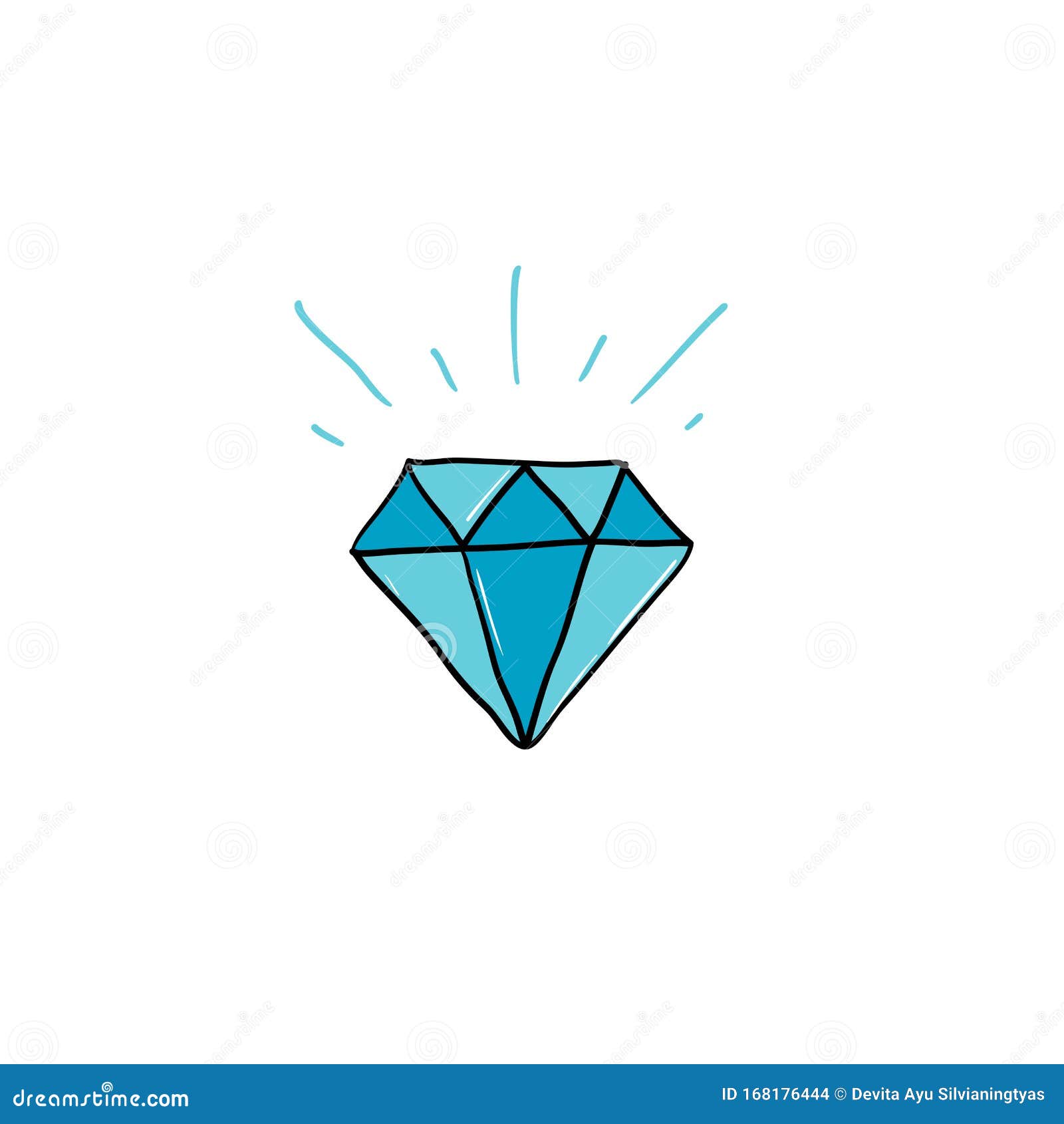 Vector De Ilustraciones De Diamantes Con Forma De Caricatura a Mano  Ilustración del Vector - Ilustración de icono, extracto: 168176444