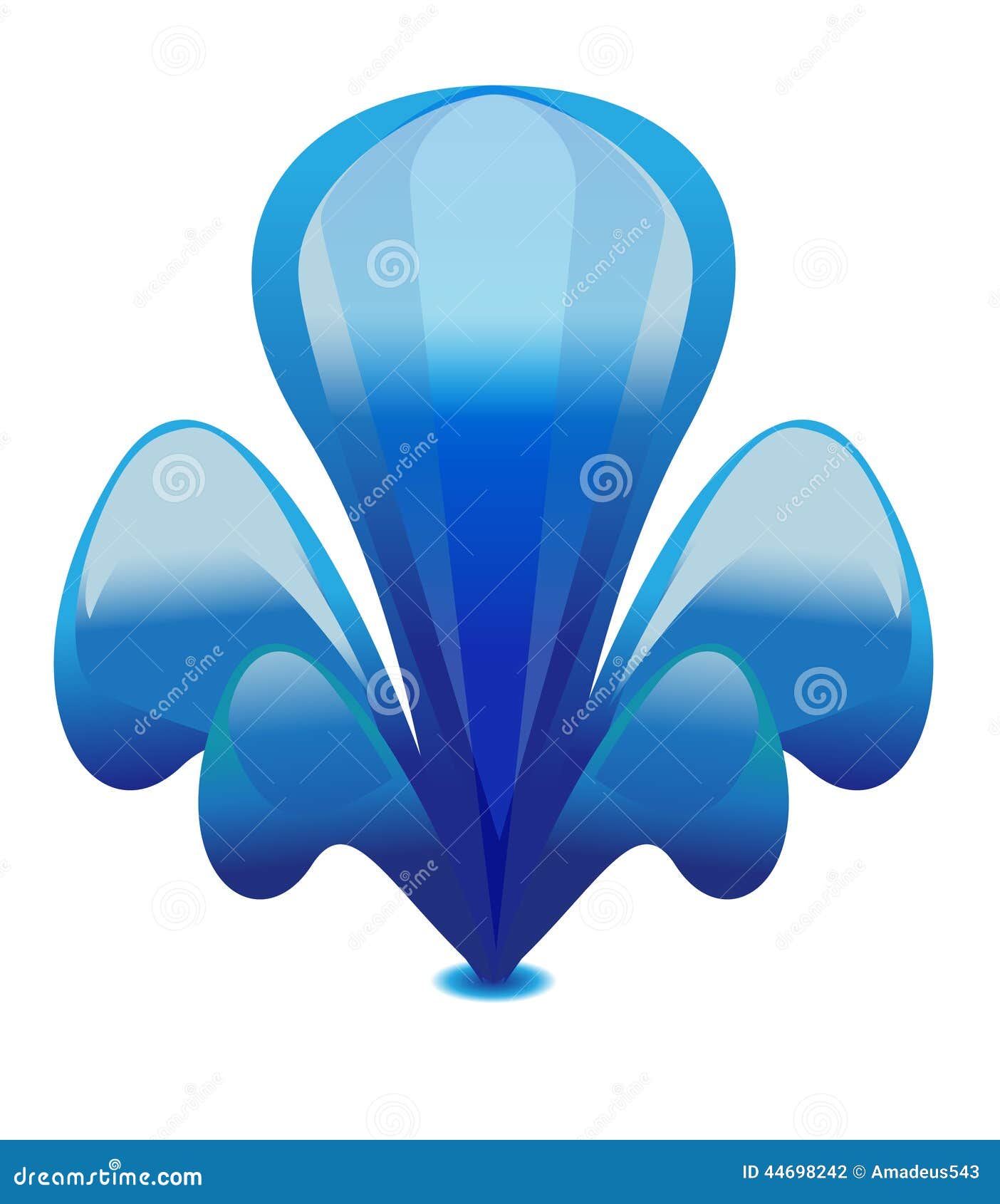 Vector De La Fuente De Agua Ilustración del Vector - Ilustración de
