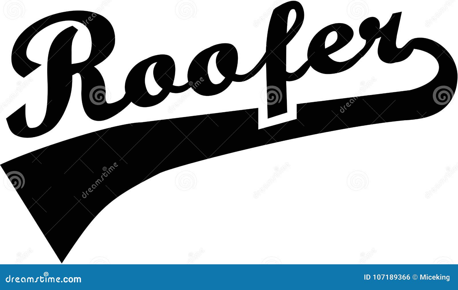 Vector de Word del Roofer ilustración del vector. Ilustración de