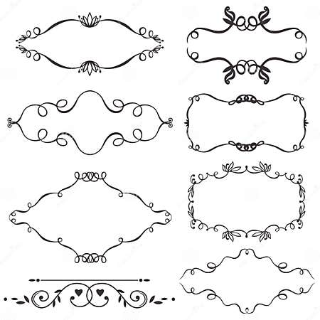 Vector Decorative Design Elements Stock Vector - Illustration of ornate ...